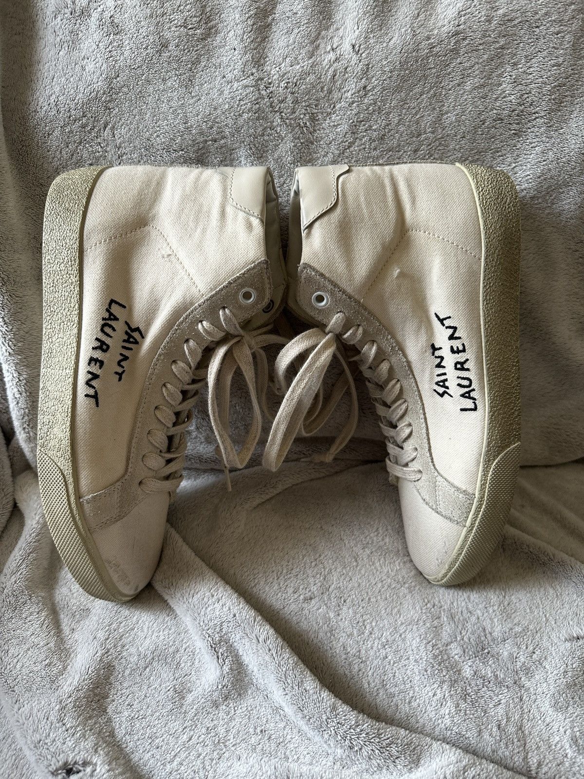 Saint Laurent Paris Saint Laurent Logo Sneakers Size US 8.5 / IT 38.5 - 6 Thumbnail