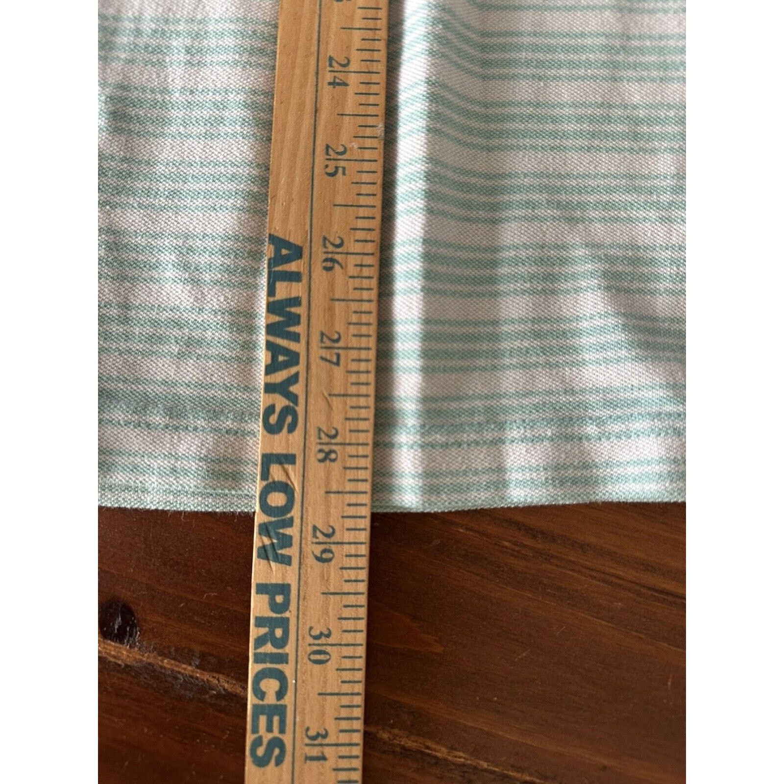 Columbia COLUMBIA Omni Wick Polo XL, White w/Teal Stripe Size US XL / EU 56 / 4 - 7 Thumbnail