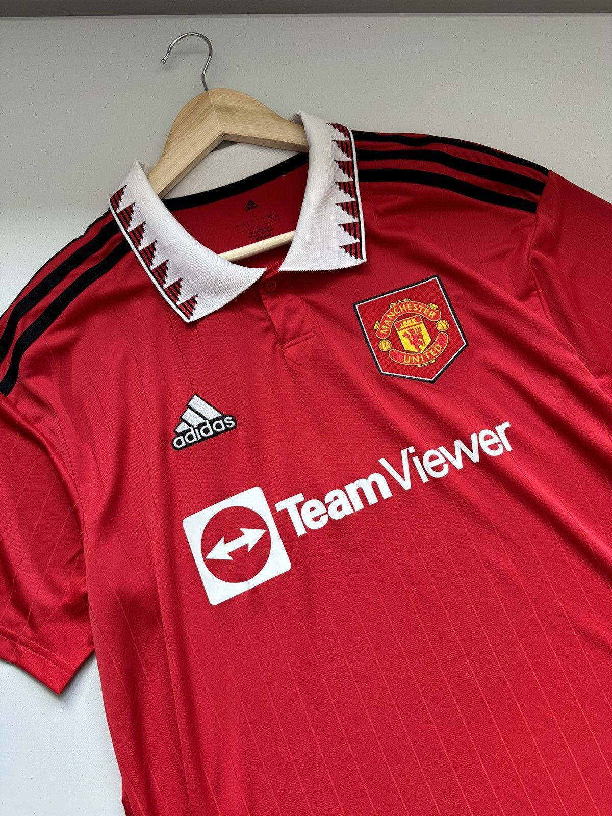 Adidas Manchester United Vintage Y2k Soccer Jersey Size US L / EU 52-54 / 3 - 4 Thumbnail