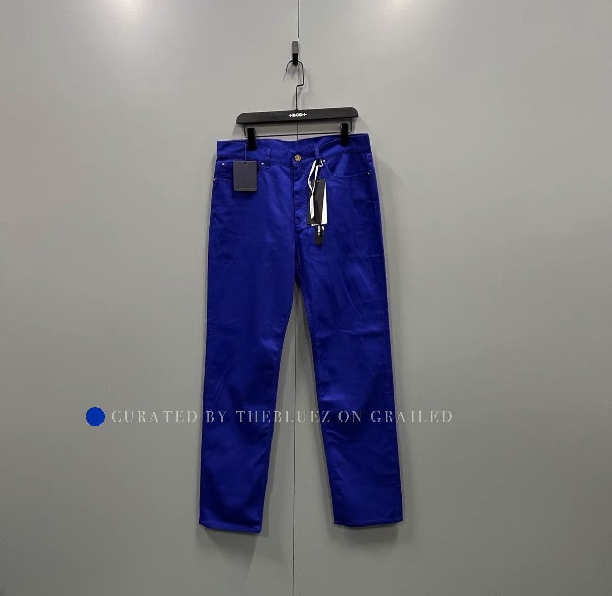 Louis Vuitton 2022 Blue Straight-Leg Denim Pants Size US 34 / EU 50 - 1 Thumbnail