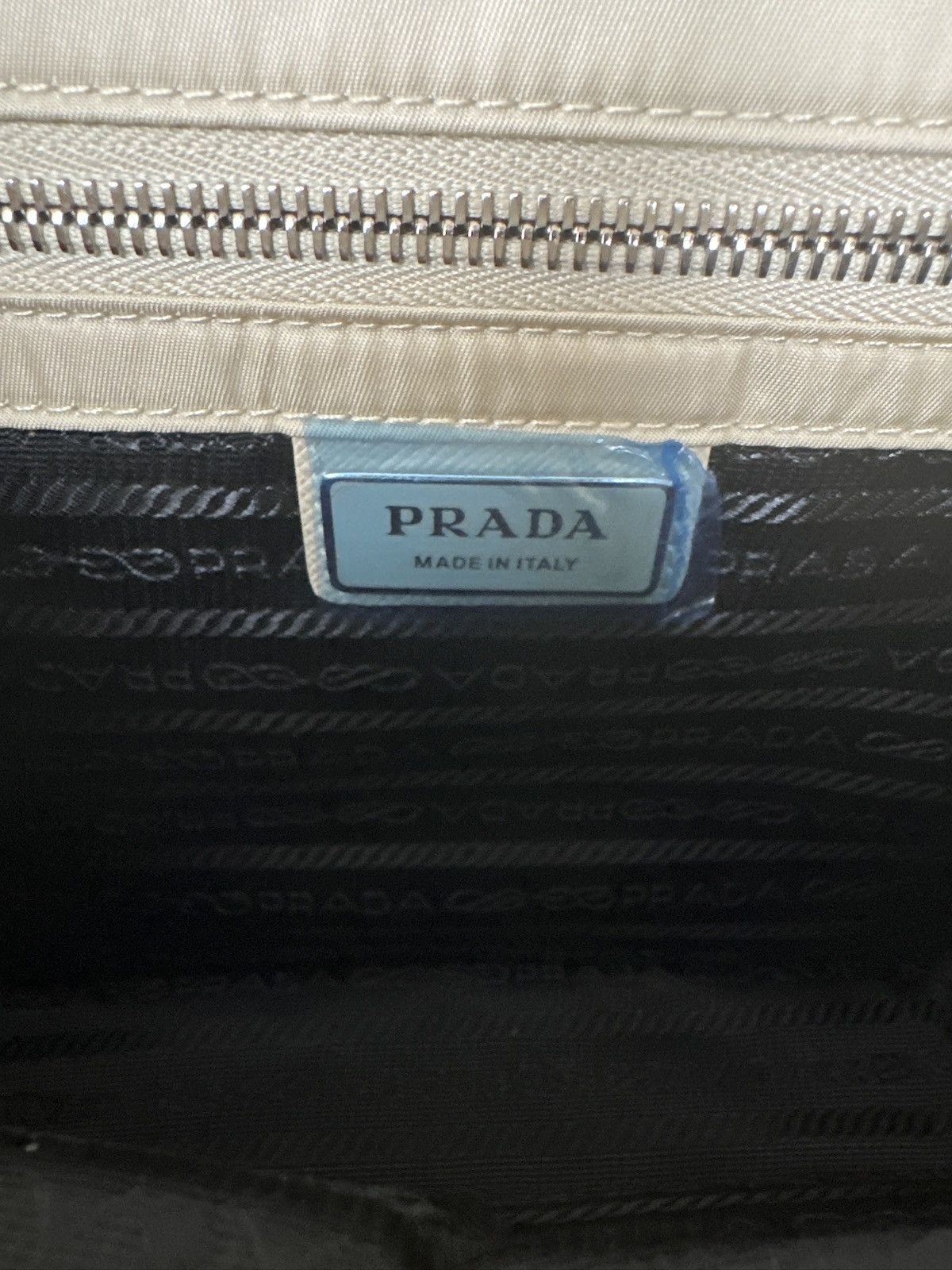 Prada Prada Beige Re-Nylon Shoulder Bag Size ONE SIZE - 8 Thumbnail