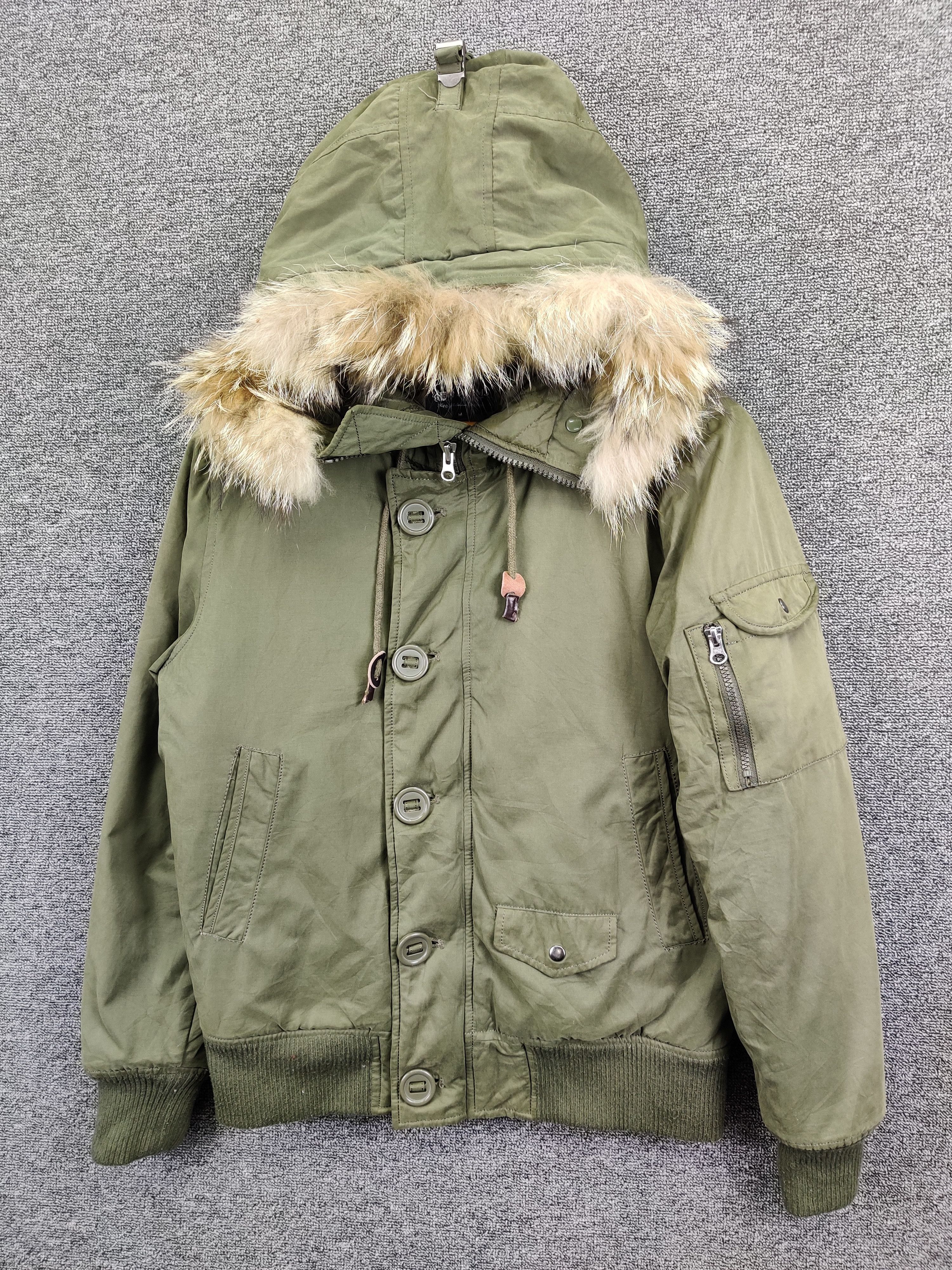 Beams Plus Vintage Beams Heart N-2B Military Bomber Fur Jacket Size US M / EU 48-50 / 2 - 2 Thumbnail