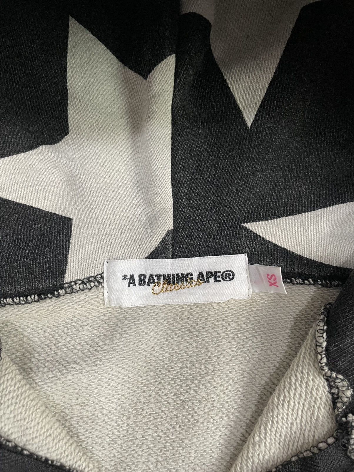 Bape BAPE Sta Pattern black white Hoodie zip Size XS / US 0-2 / IT 36-38 - 6 Thumbnail