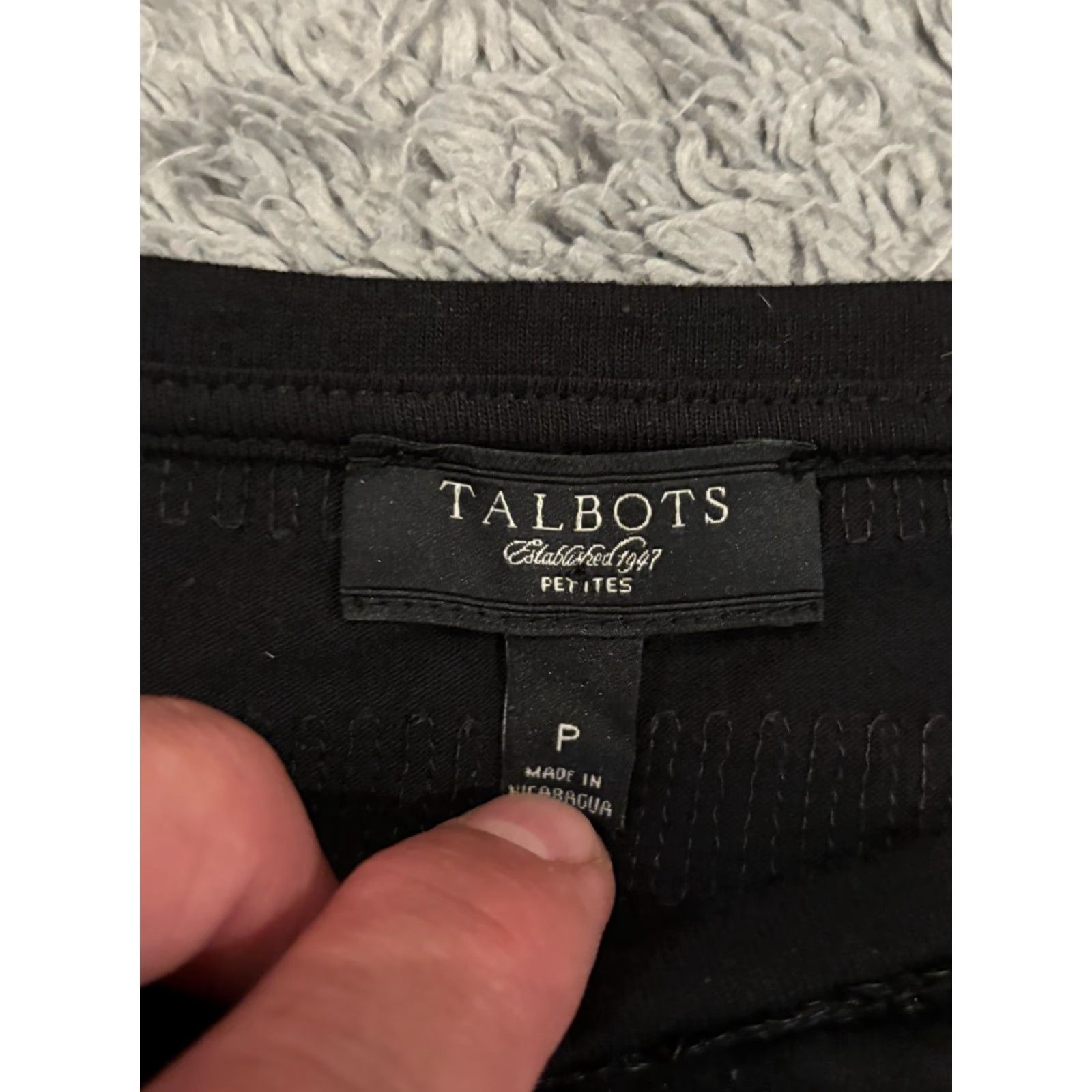 Talbots Talbots Shirt Womens P Black Striped Sequin Top Short Sleeve Casual Shimmer Size S / US 4 / IT 40 - 2 Thumbnail
