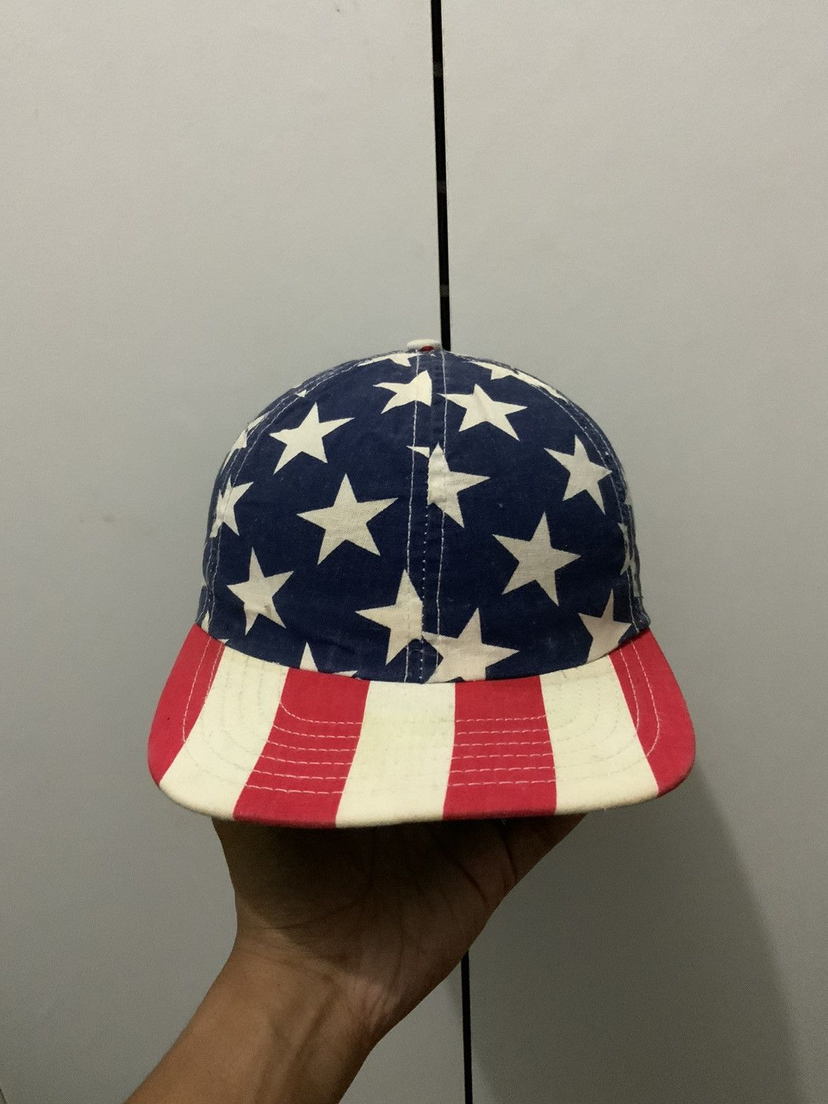 Vintage Bell Bred USA Union Flag Vintage Hat Size ONE SIZE - 5 Thumbnail