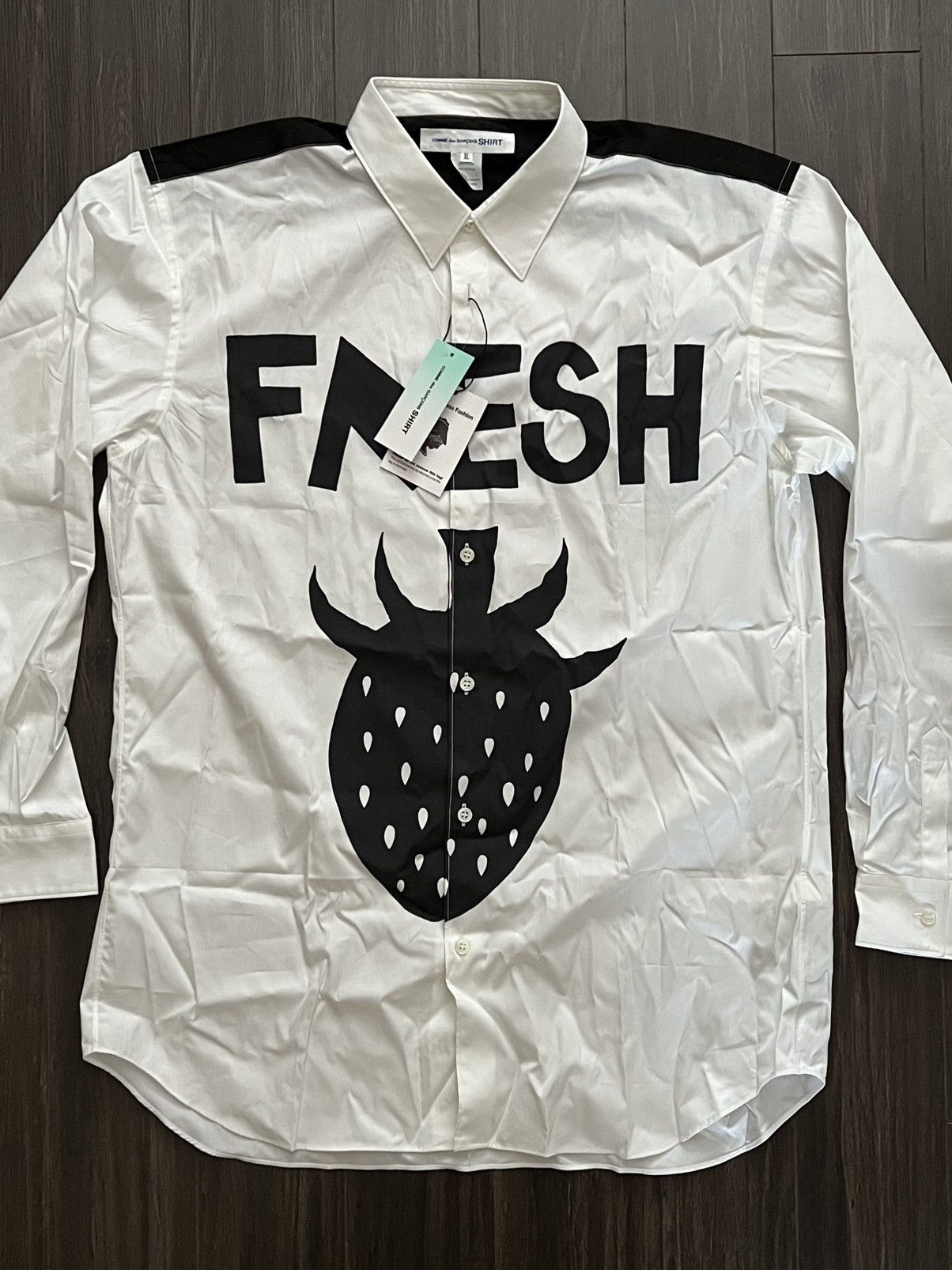 Comme des Garcons SHIRT Comme des Garcons Shirt Strawberry made in France Size US XL / EU 56 / 4 - 1 Thumbnail