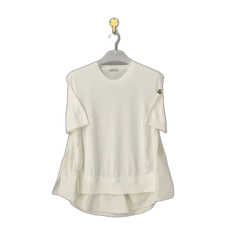 Moncler moncler short sleeve dress in white Size US M / EU 48-50 / 2 - 1 Thumbnail