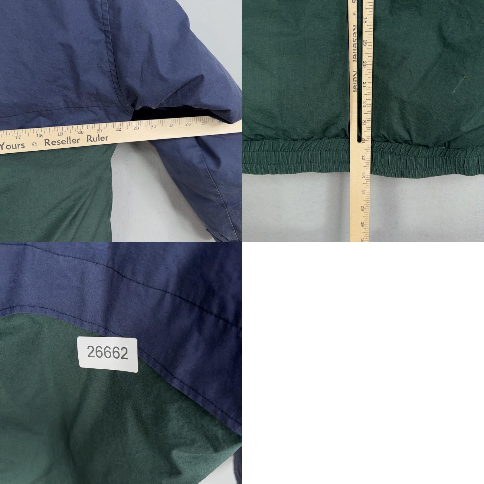 Vintage Outdoor Exchange Jacket Mens M Hooded Down Puffer Blue Green Stand-Up Collar Zip Full Zip Casual Winter 90s Style Size US M / EU 48-50 / 2 - 9 Thumbnail