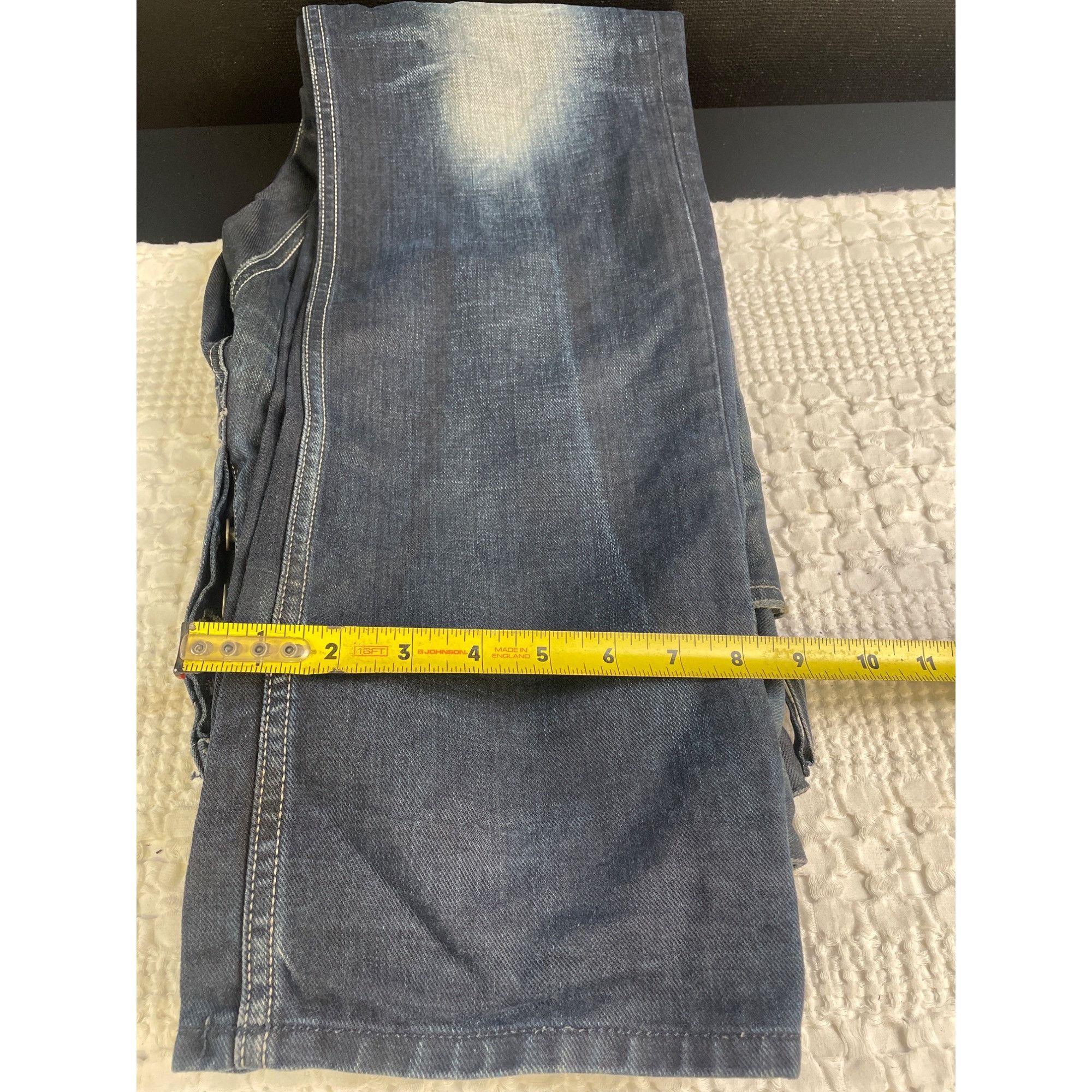 Diesel Diesel Jeans Made in Italy Mens Blue Faded Jeans Pants Size Size US 31 - 9 Thumbnail