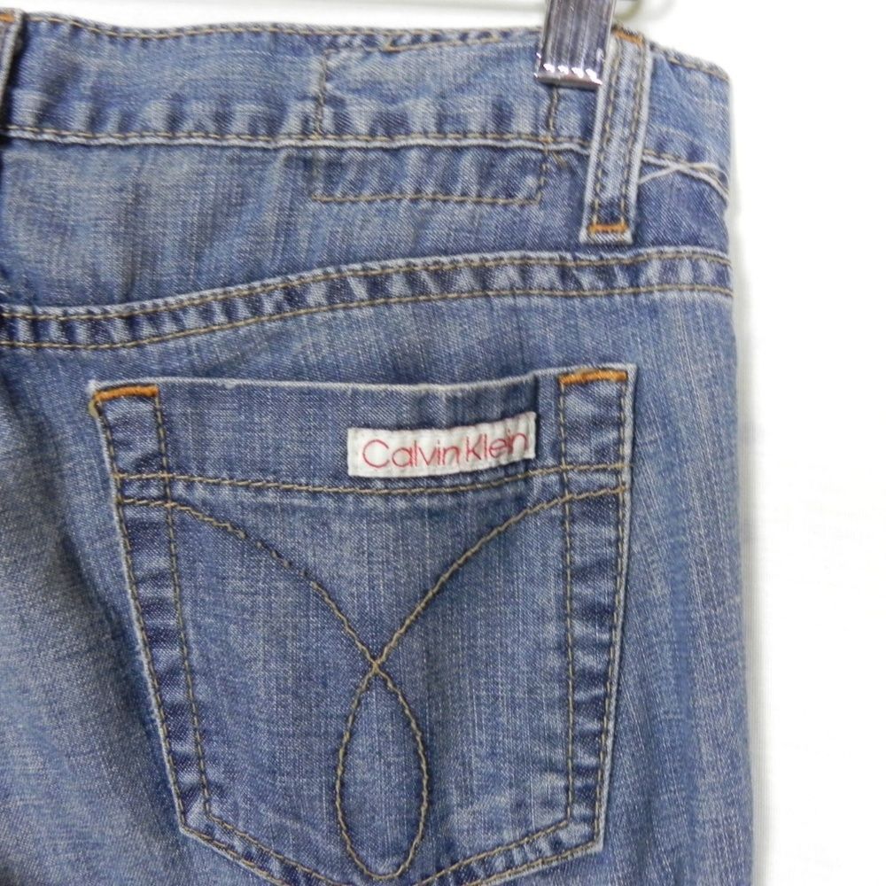Calvin Klein Calvin Klein Low Rise Flare Butterfly 2000s Y2K 4 Size 27" / US 4 / IT 40 - 6 Thumbnail