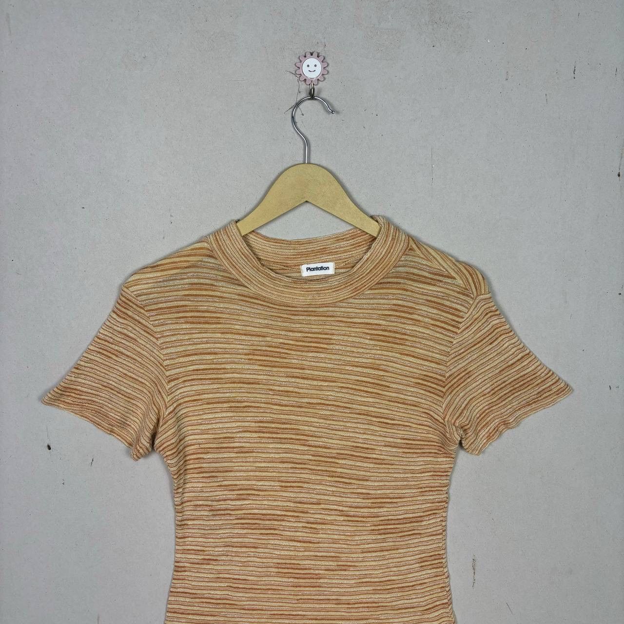 Issey Miyake Issey Miyake Plantation Striped Knit Mock Neck Top Japan M Size US S / EU 44-46 / 1 - 3 Thumbnail