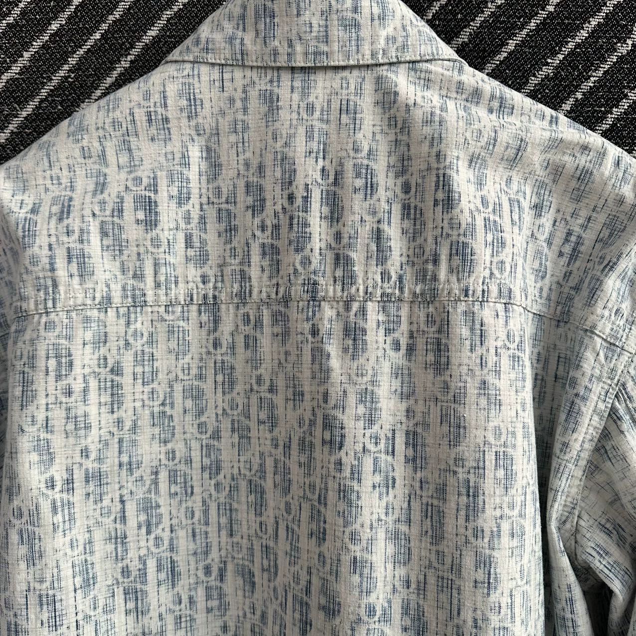 Dior Dior Obique White Blue 99 New Shirt Size US XXS / EU 40 - 3 Thumbnail