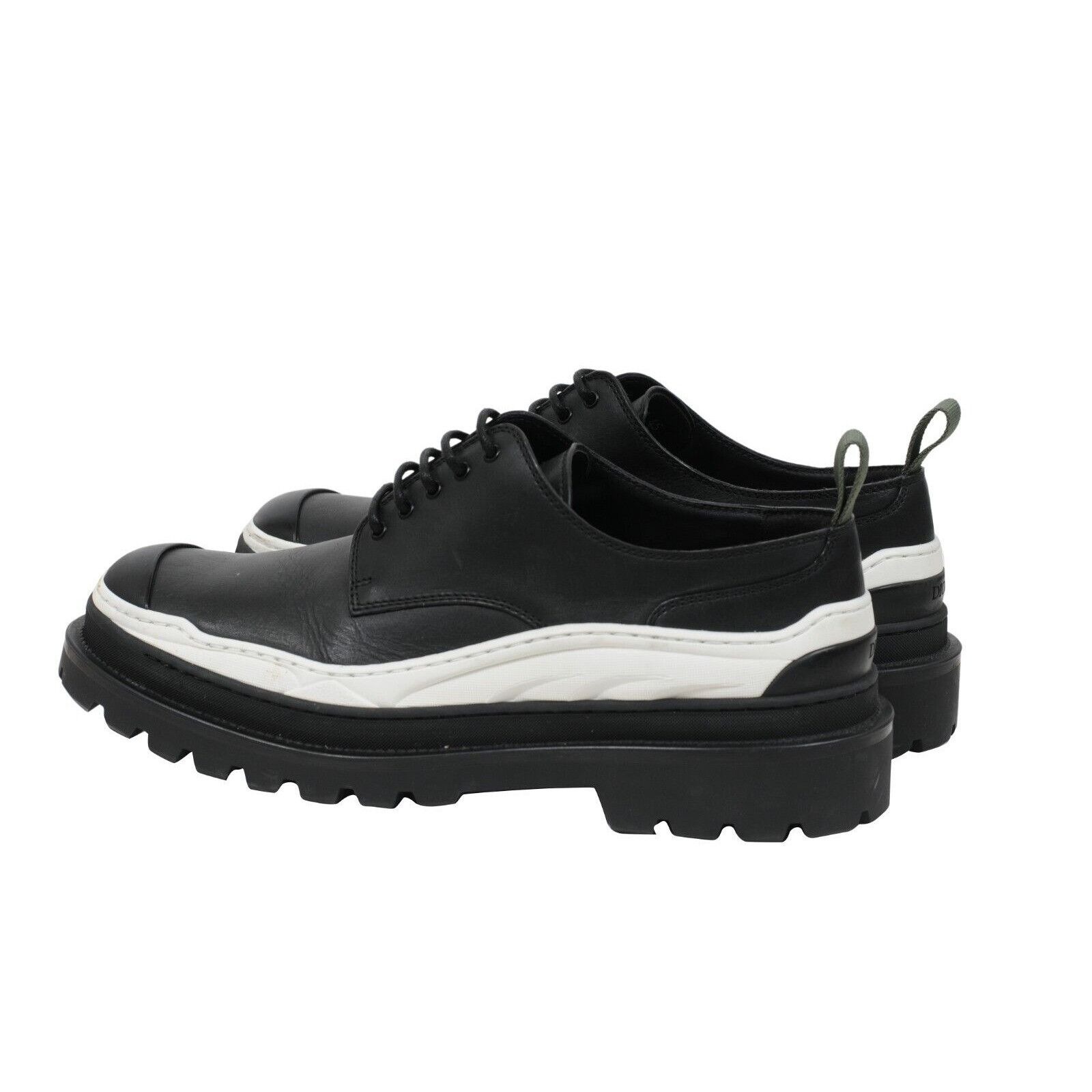 Dior × Sacai Sacai Black White Leather Chunky Derby Size US 12 / EU 45 - 5 Thumbnail