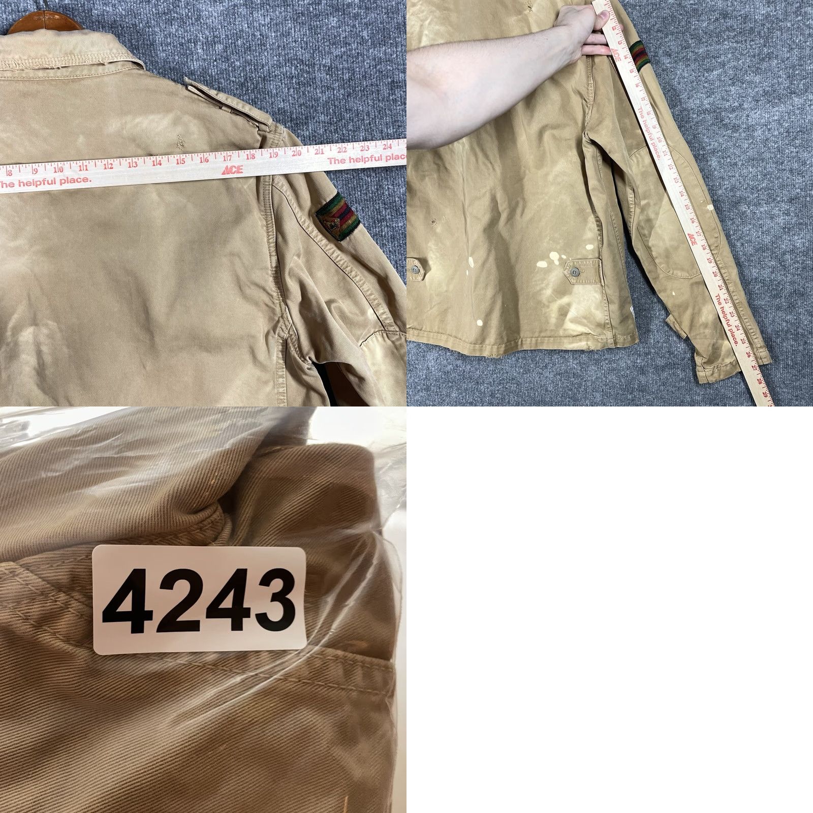 Prps VINTAGE PRPS x Zimbabwe Military Jacket L Mens Canvas Khaki Beige Distressed WWII 90s Japan Donwan Harrell Heritage Capstone Military Jacket Size US L / EU 52-54 / 3 - 10 Thumbnail