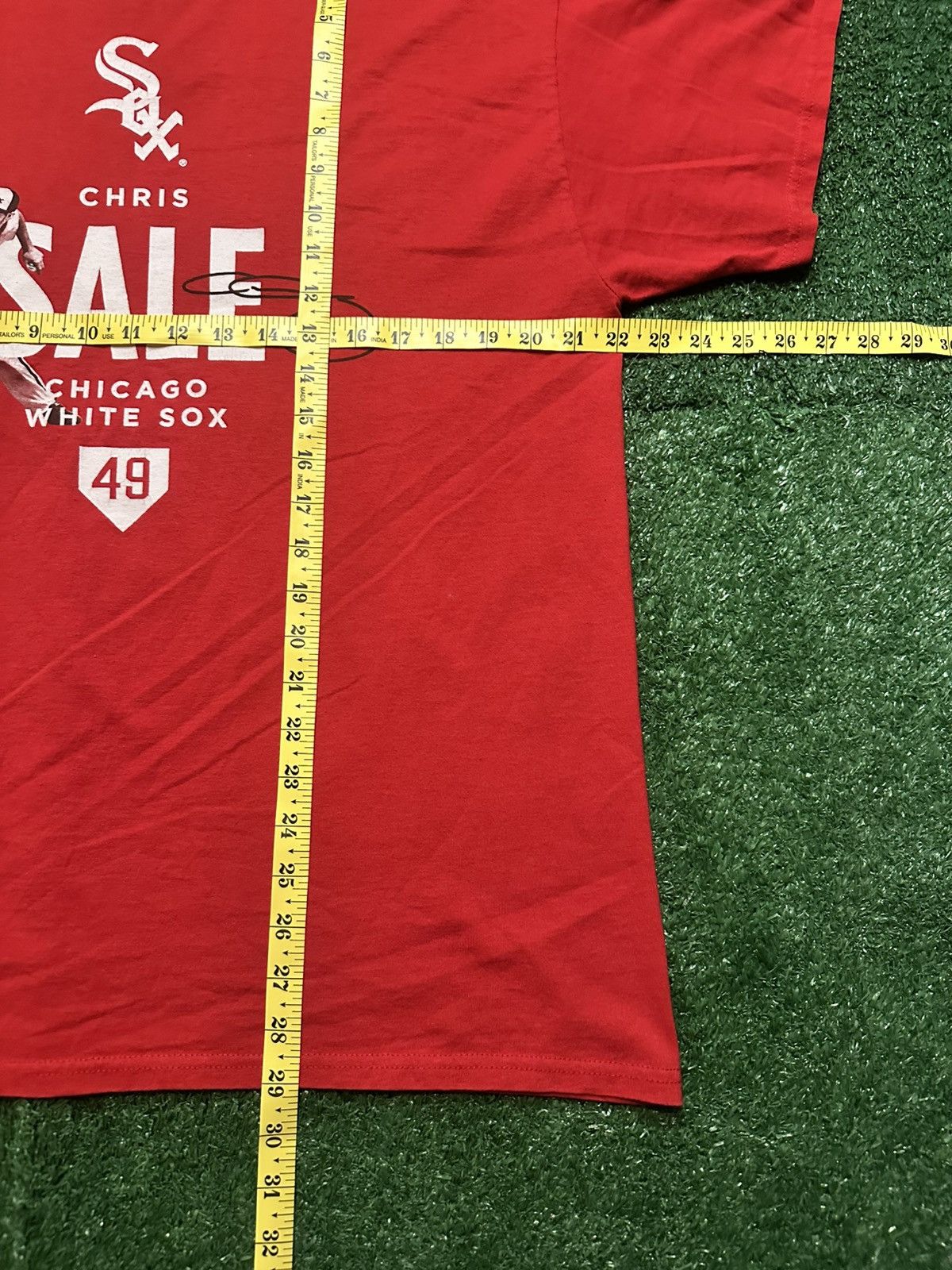 Jerzees Vintage Y2K MLB Chicago White Sox Chris Sale Baseball Shirt Size US XL / EU 56 / 4 - 4 Thumbnail