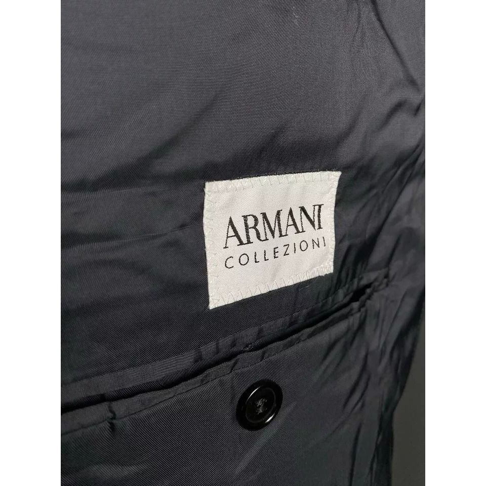 Armani Collezioni Armani Collezioni Men's Gray Wool Blazer Sportcoat Jacket Si Size 50R - 8 Thumbnail