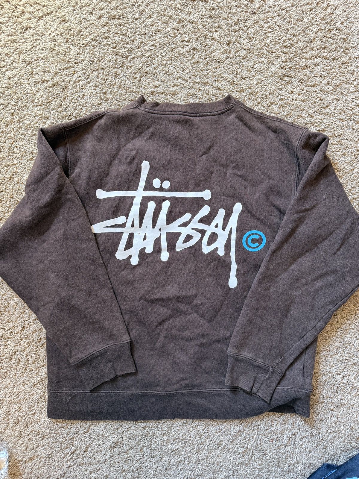 Stussy Stussy Brown Crewneck Size M Size US M / EU 48-50 / 2 - 1 Thumbnail
