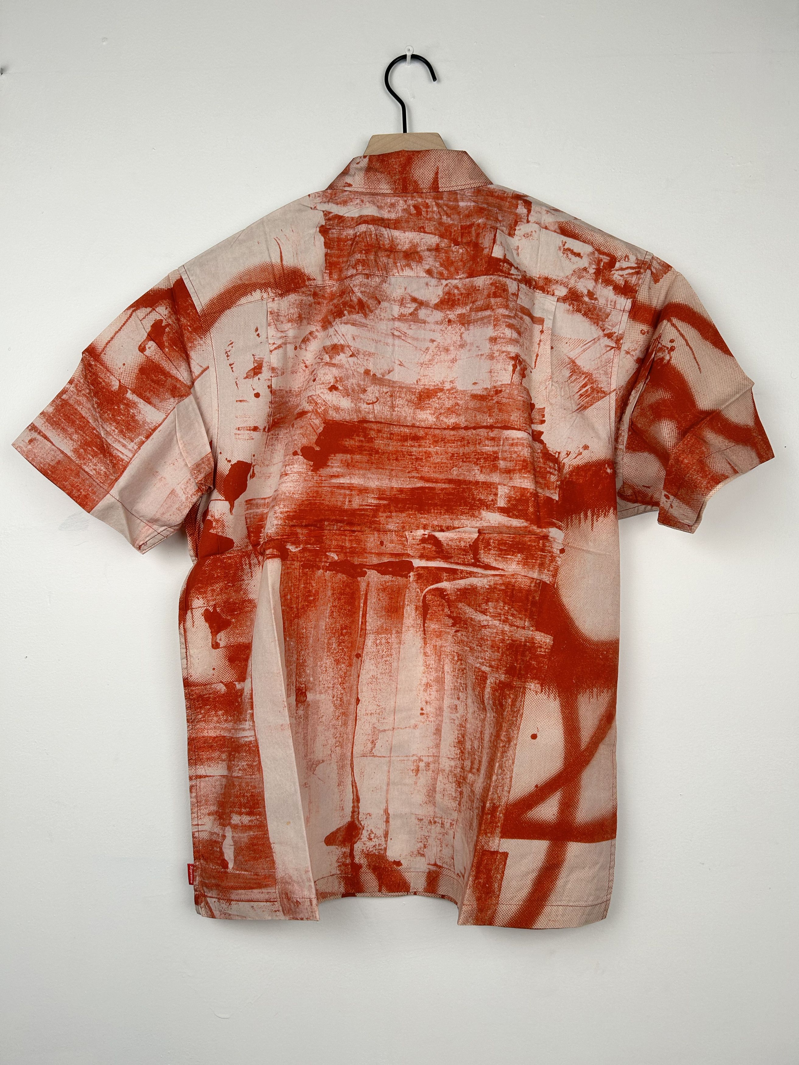 Supreme Supreme x Christopher Wool Short-Sleeve Shirt 'Red' | Grailed