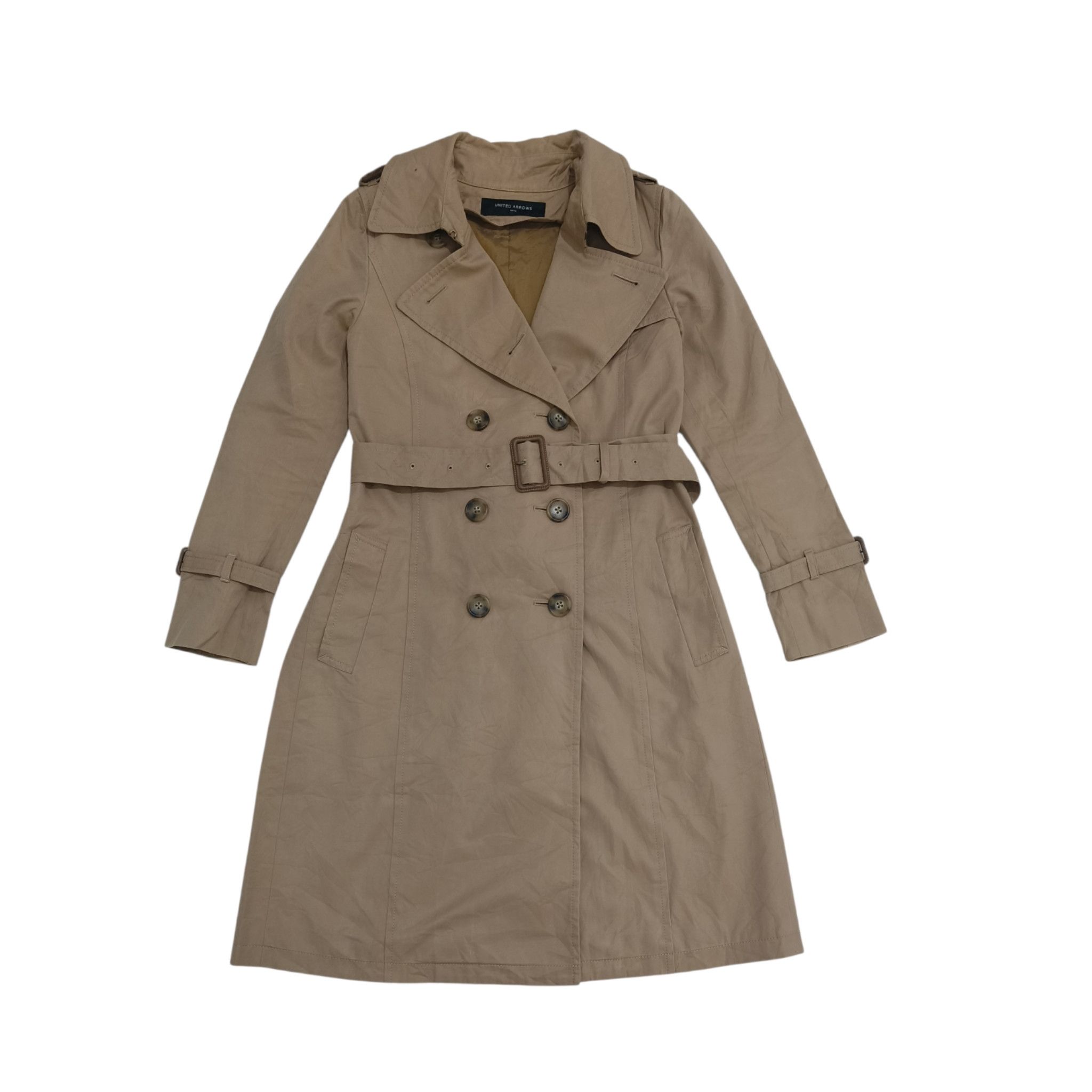 United Arrows UNITED ARROWS Tokyo Japanese Luxury Women's Trench Spy Coat Size M / US 6-8 / IT 42-44 - 1 Thumbnail