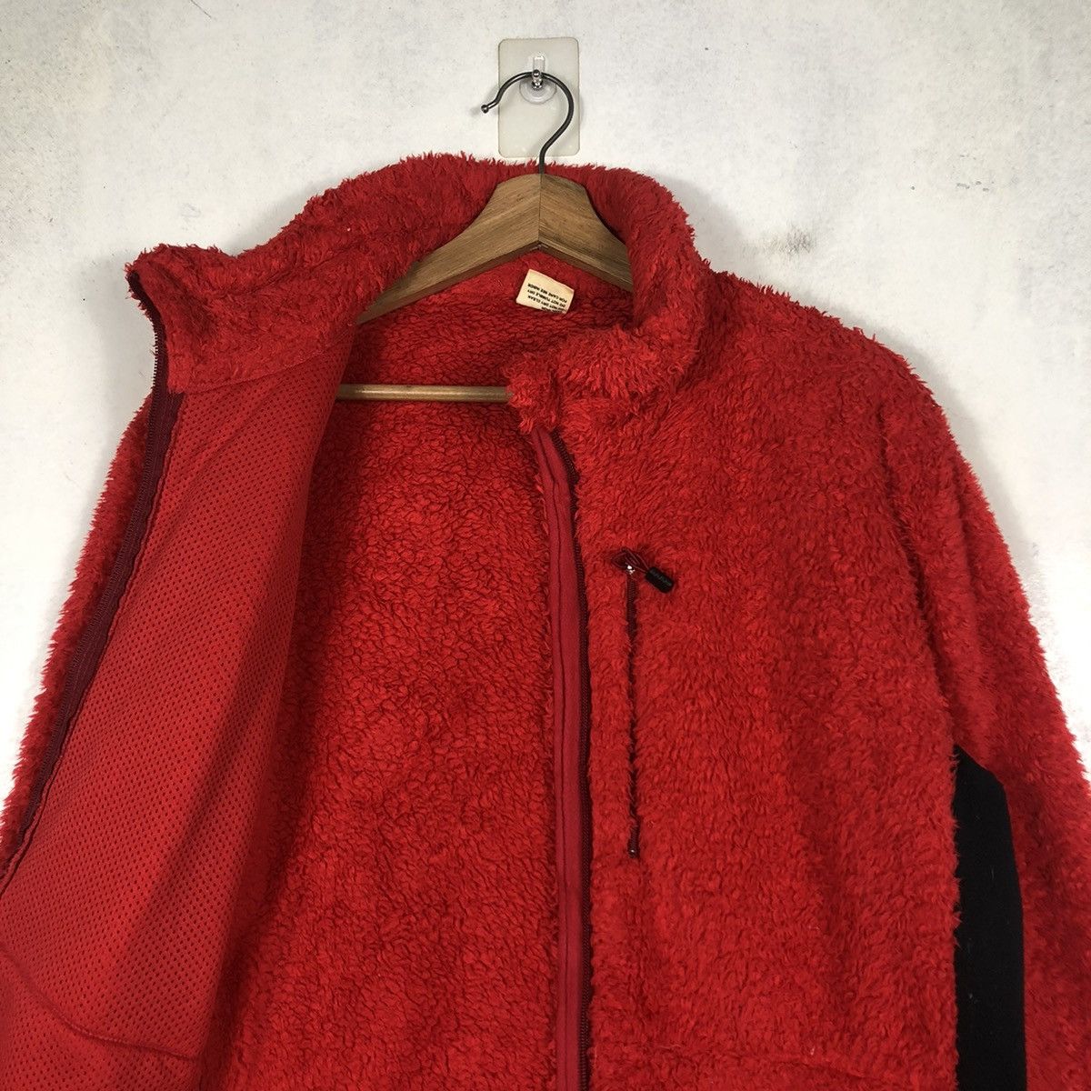 Japanese Brand 📌VINTAGE ZIPPER FLEECE JACKET EDWIN RARE RICH RED Size US XL / EU 56 / 4 - 13 Thumbnail
