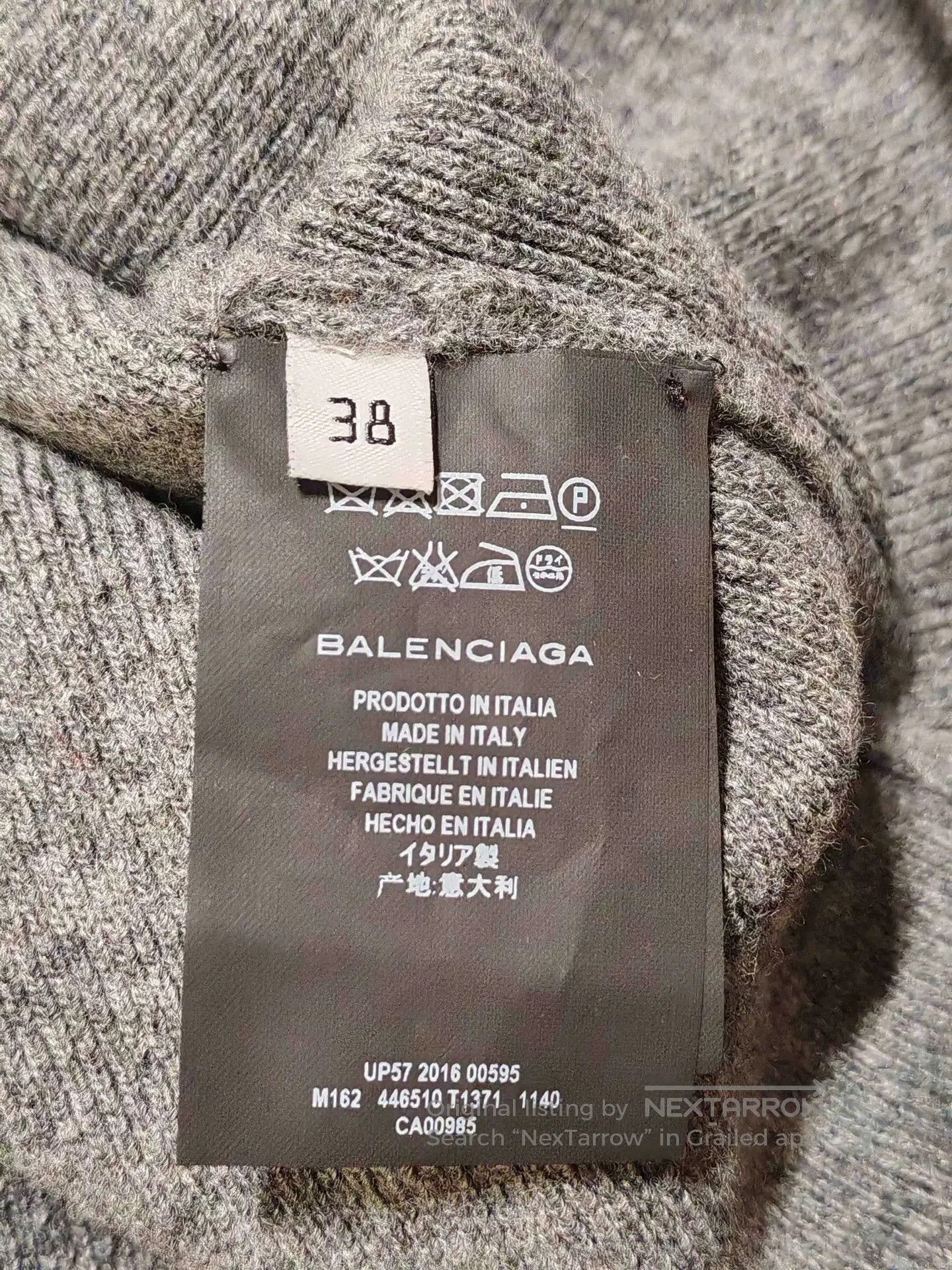 Balenciaga Balenciaga V-Neck Knit Sweater. Size S / US 4 / IT 40 - 4 Thumbnail