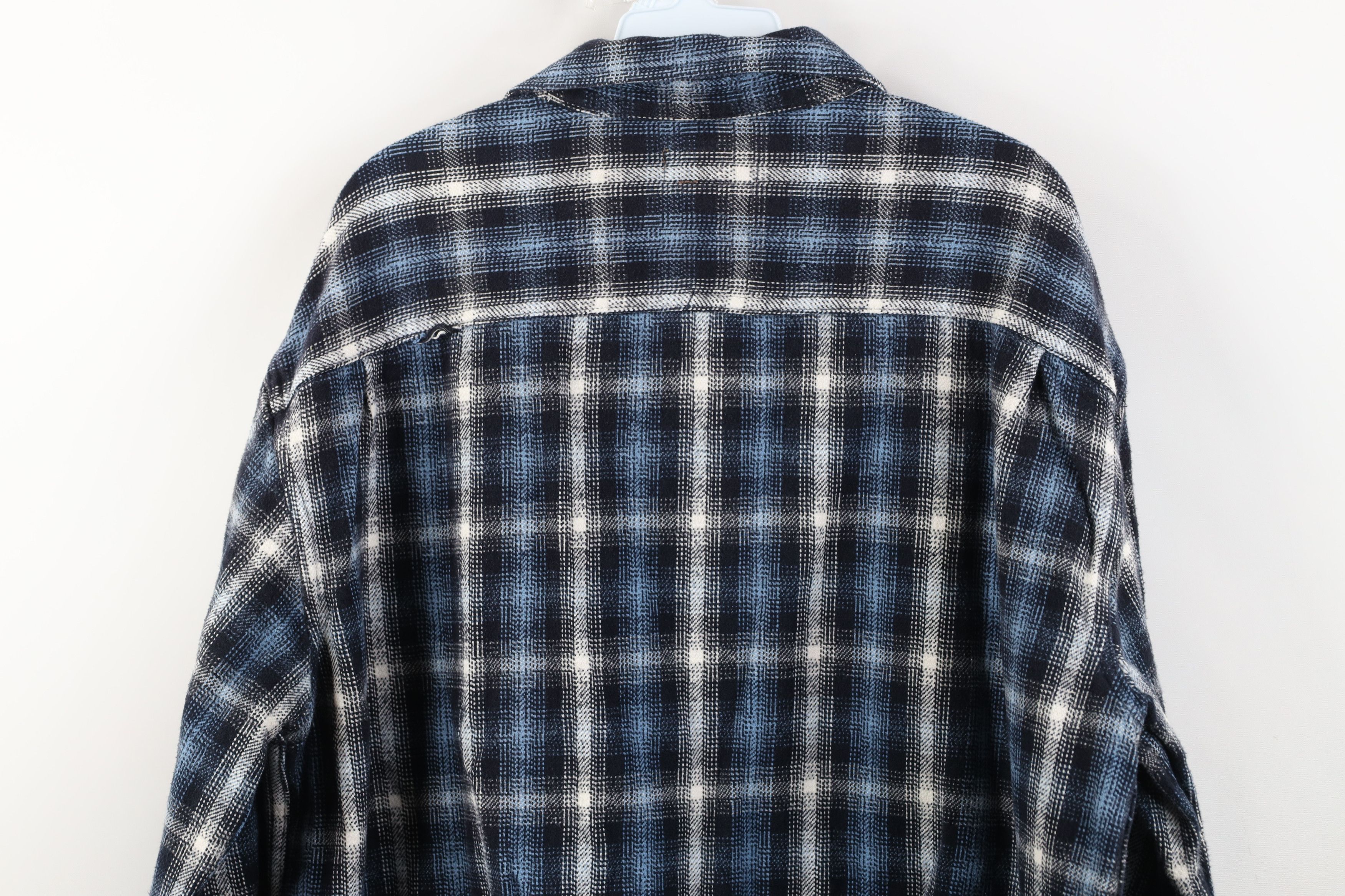 Vintage Vintage 90s Streetwear Heavyweight Button Shirt Plaid Size US XL / EU 56 / 4 - 13 Thumbnail