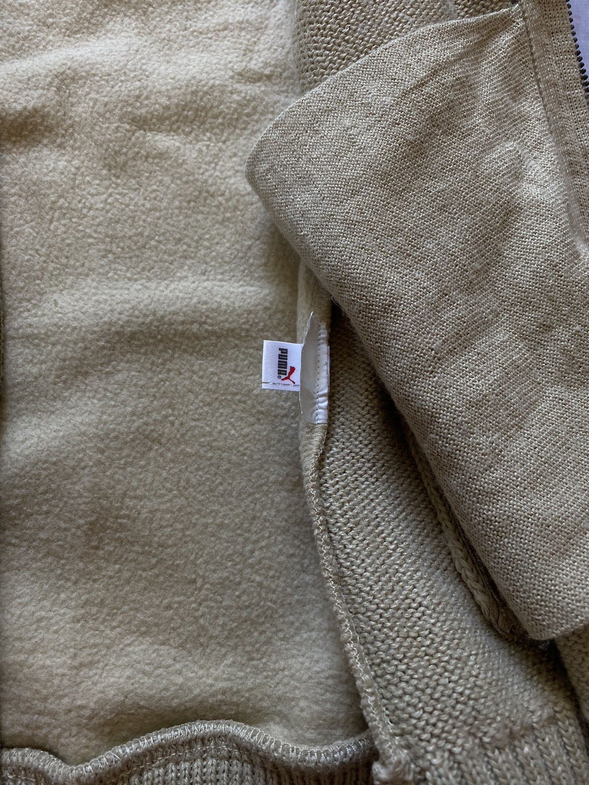Puma × Vintage Puma Clyde Vintage Zip Sweater / Jacket with leather inserts Size US L / EU 52-54 / 3 - 9 Thumbnail