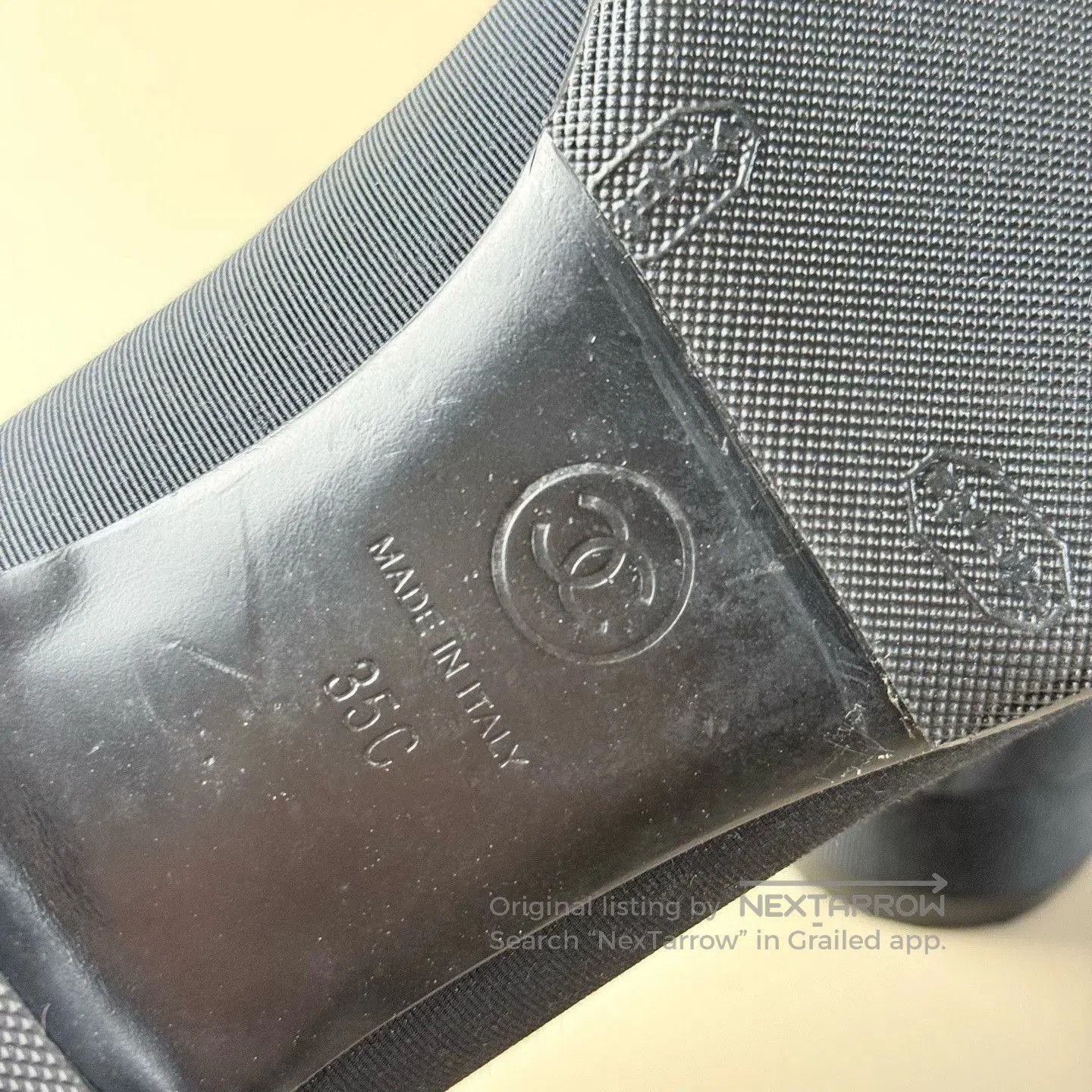 Chanel Chanel Dark Blue Gold Logo Loafers. Size US 4 / IT 34 - 3 Thumbnail
