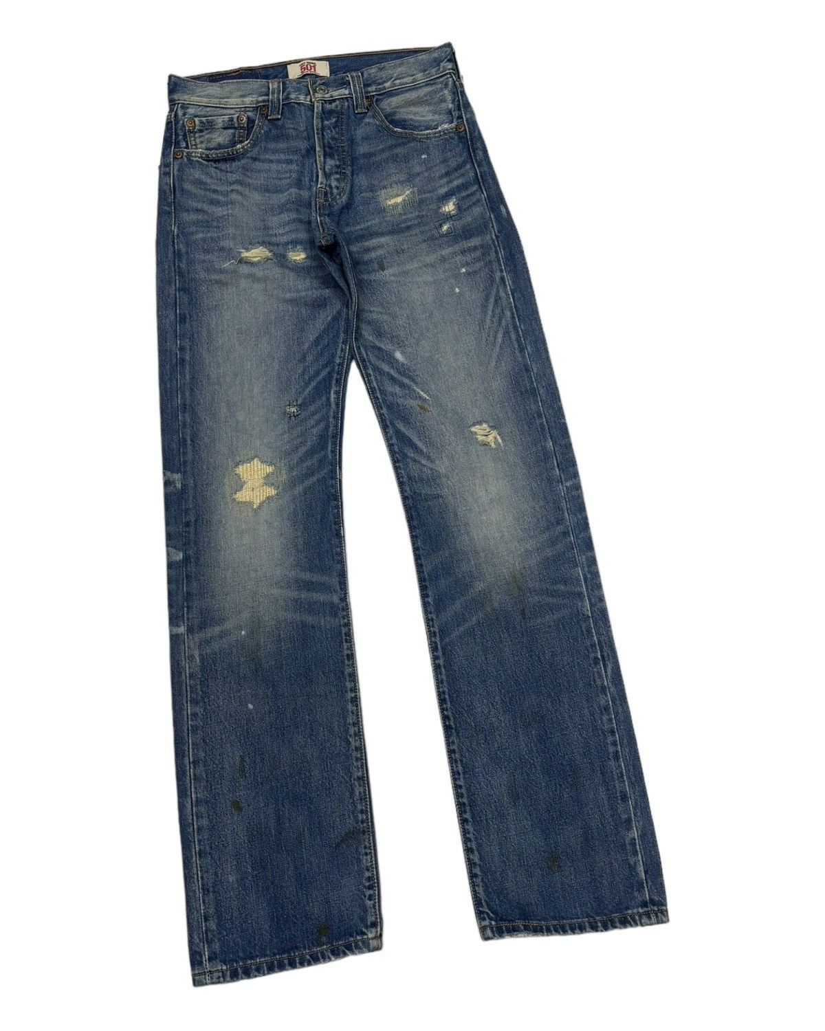 Japanese Brand × Levi's × Vintage VINTAGE LEVIS 501 BUTTON FLY STRAIGHT LEG DENIM JEANS Size US 28 / EU 44 - 3 Thumbnail