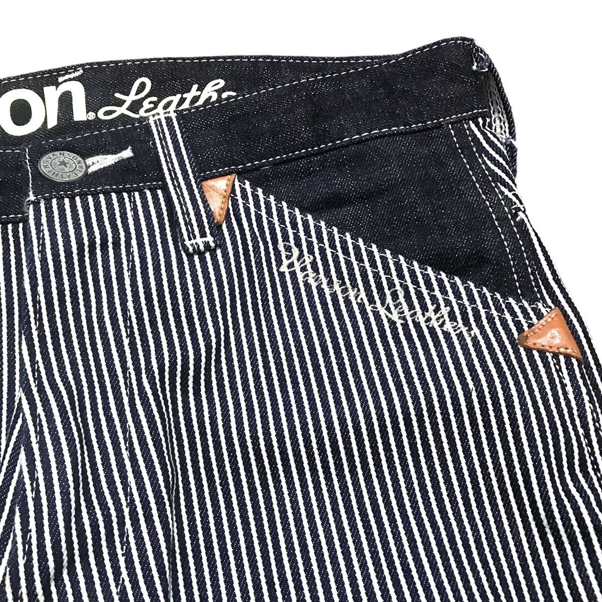Vanson Leathers × Vintage Vanson Leather Carpenter Hickory Stripe Pants Size US 30 / EU 46 - 11 Thumbnail
