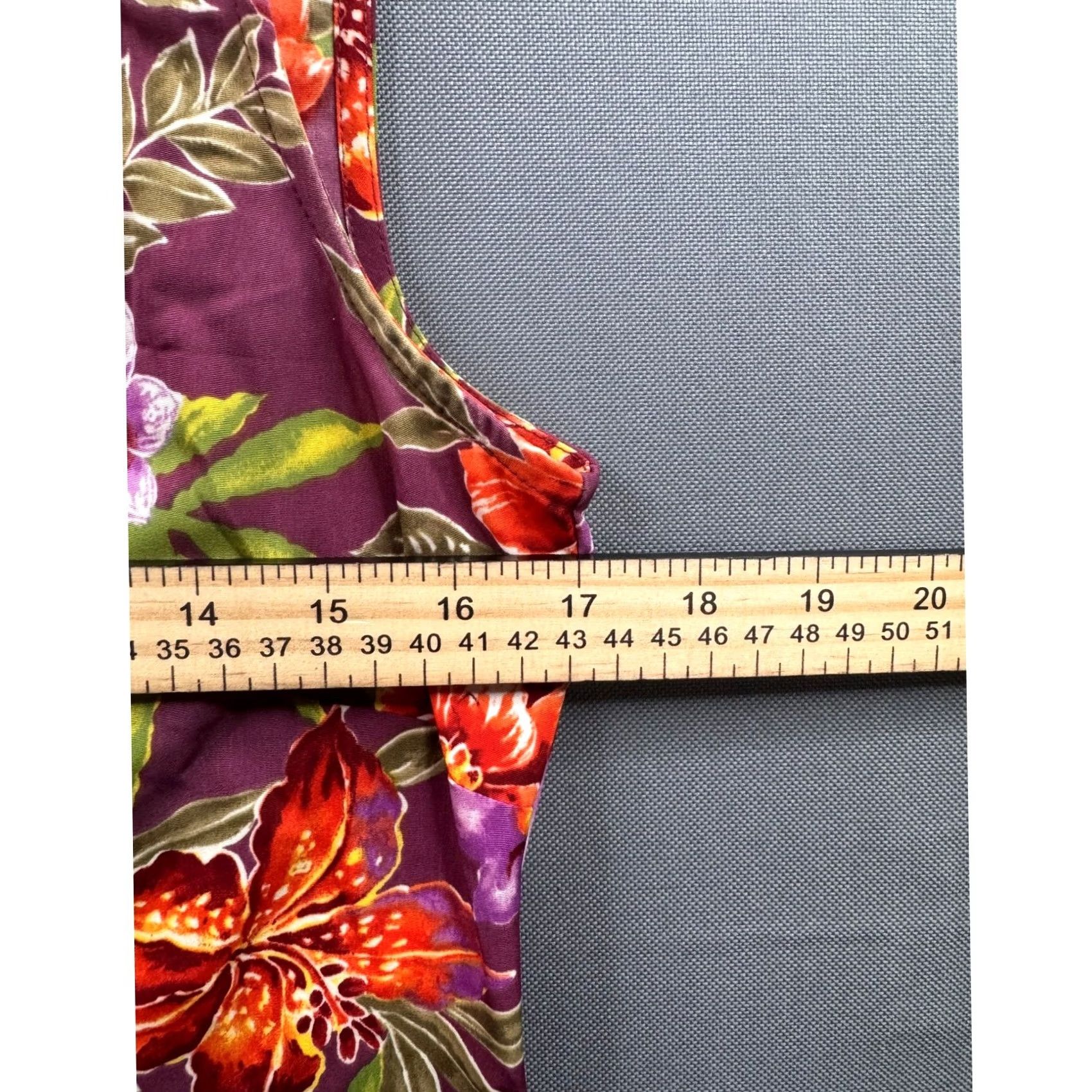 Lee VINTAGE Kathie Lee Collection Womens Purple Tropical Floral Sleeveless Maxi Dress S Size S / US 4 / IT 40 - 3 Thumbnail