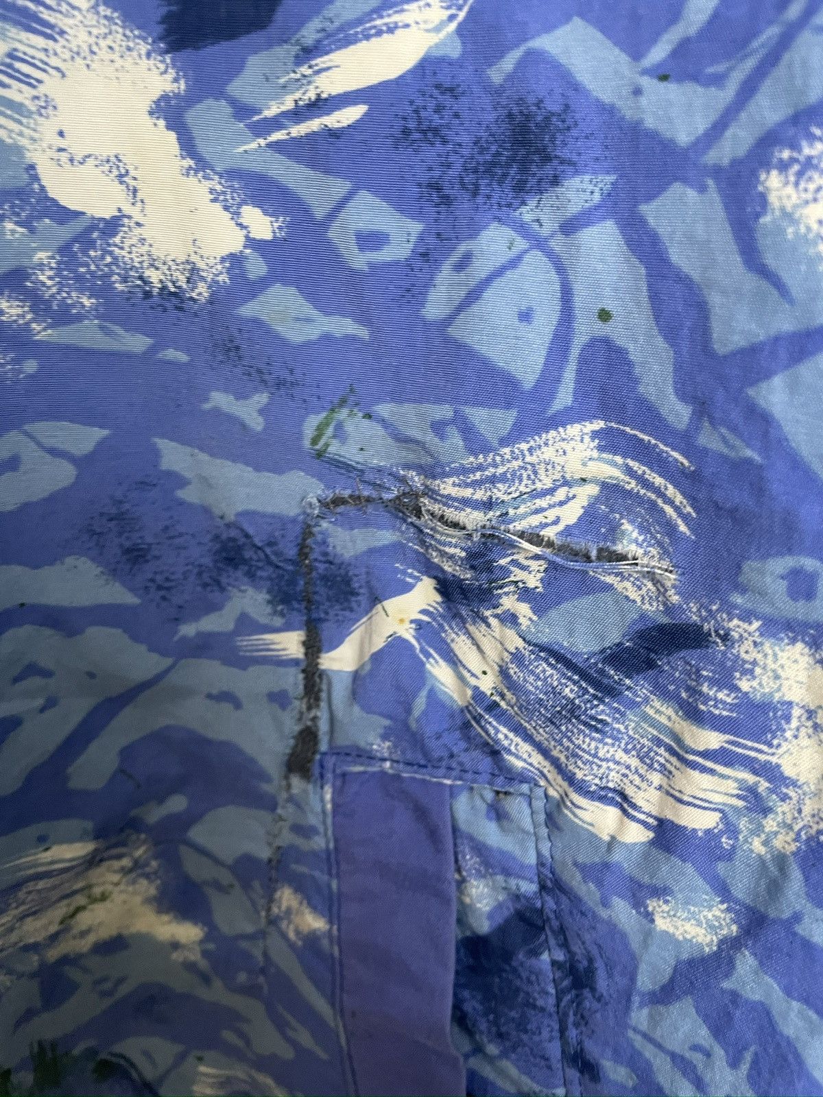 Helly Hansen Helly Hansen Blue Camo Vintage Windbreaker jacket Size US XL / EU 56 / 4 - 5 Thumbnail