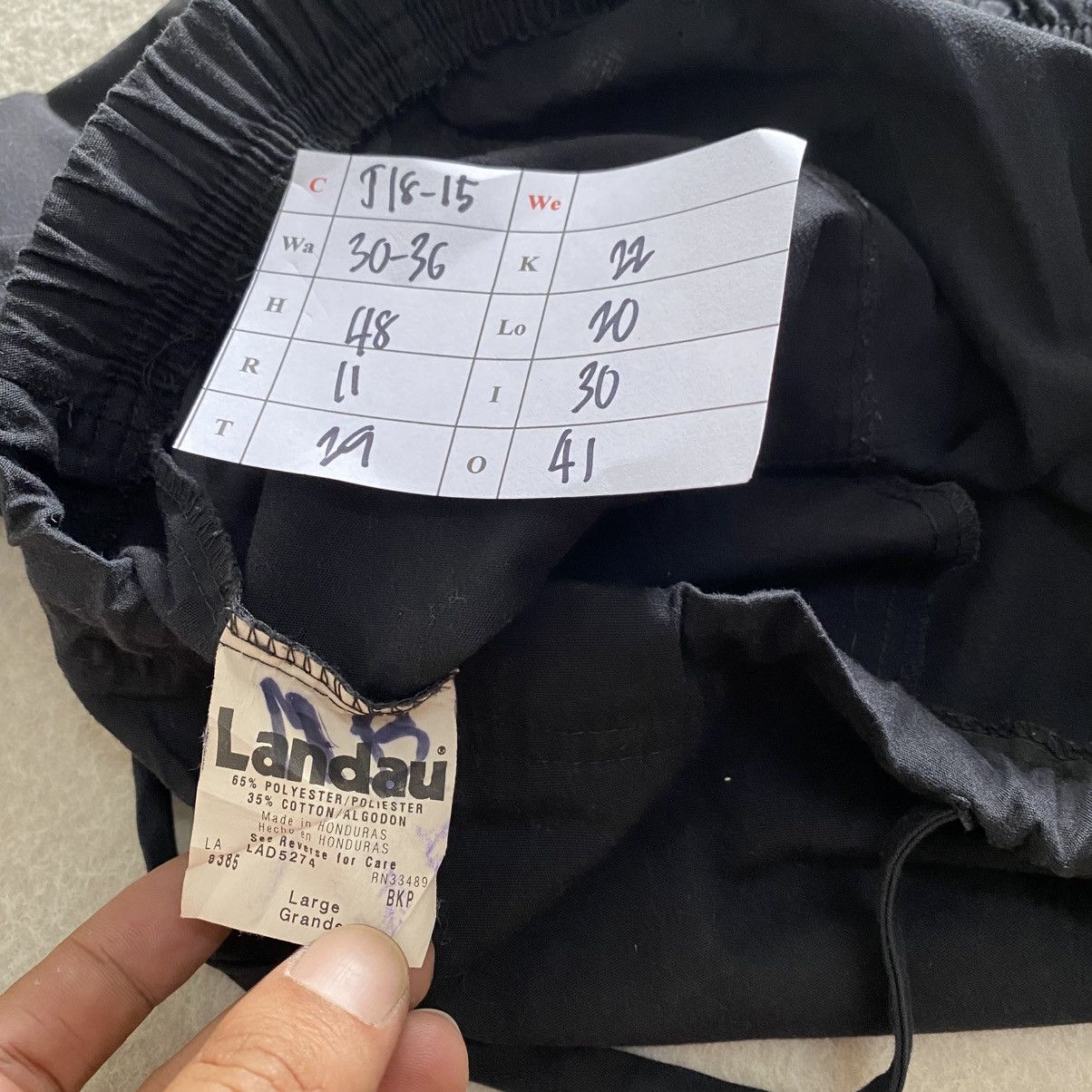 Japanese Brand Landau Baggy Cargo Pants w30-36'inches Size 36" / US 14 / IT 50 - 7 Thumbnail