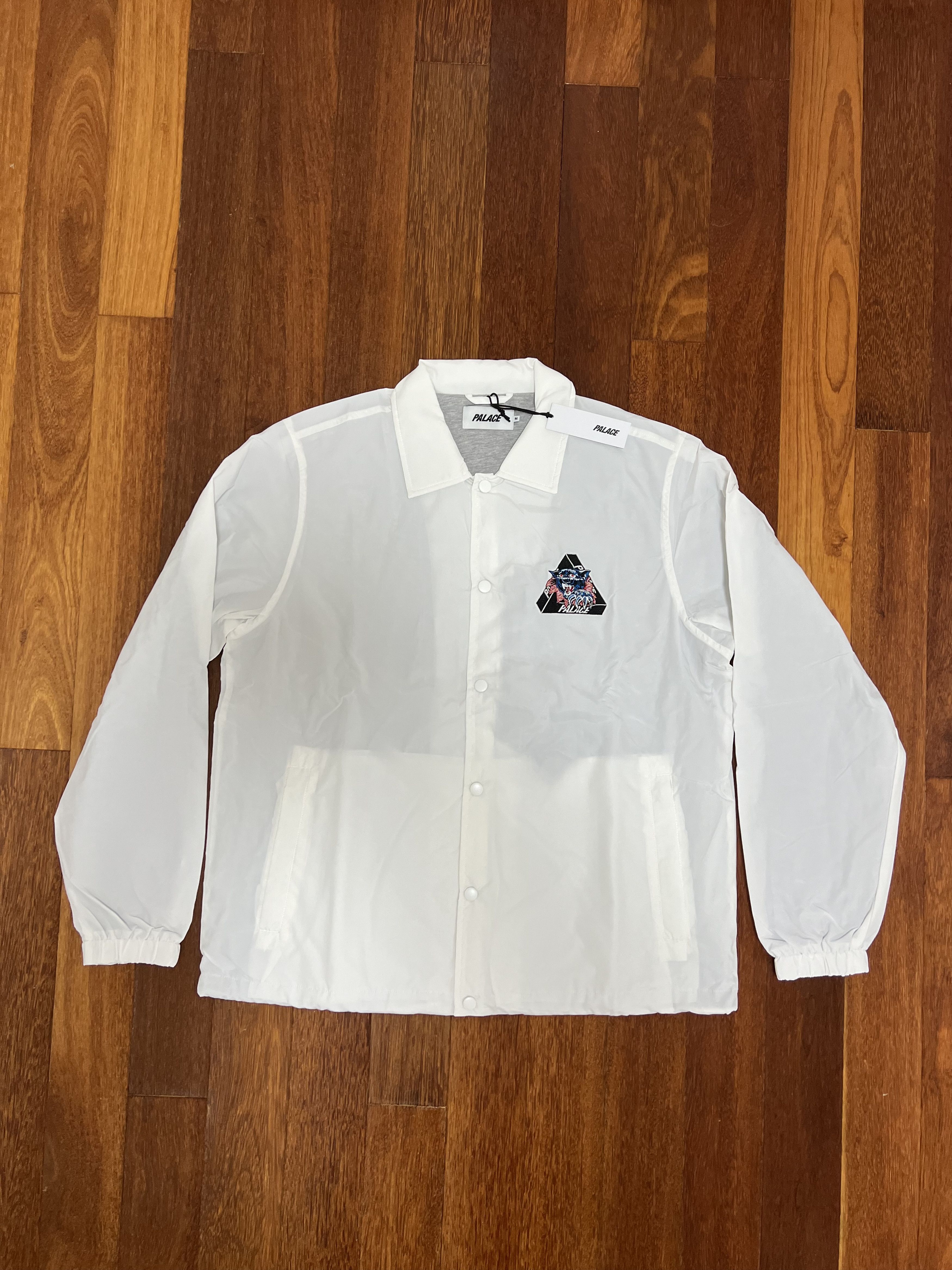 Palace 💚 2019 Palace Ripped Coach Jacket White Medium NEW Size US M / EU 48-50 / 2 - 4 Thumbnail