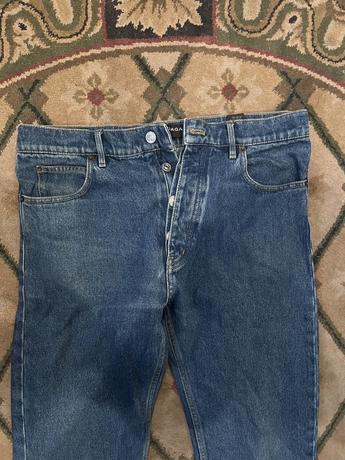 Balenciaga BALENCIAGA FIVE POCKET DENIM JEANS BLUE Size US 31 - 3 Thumbnail