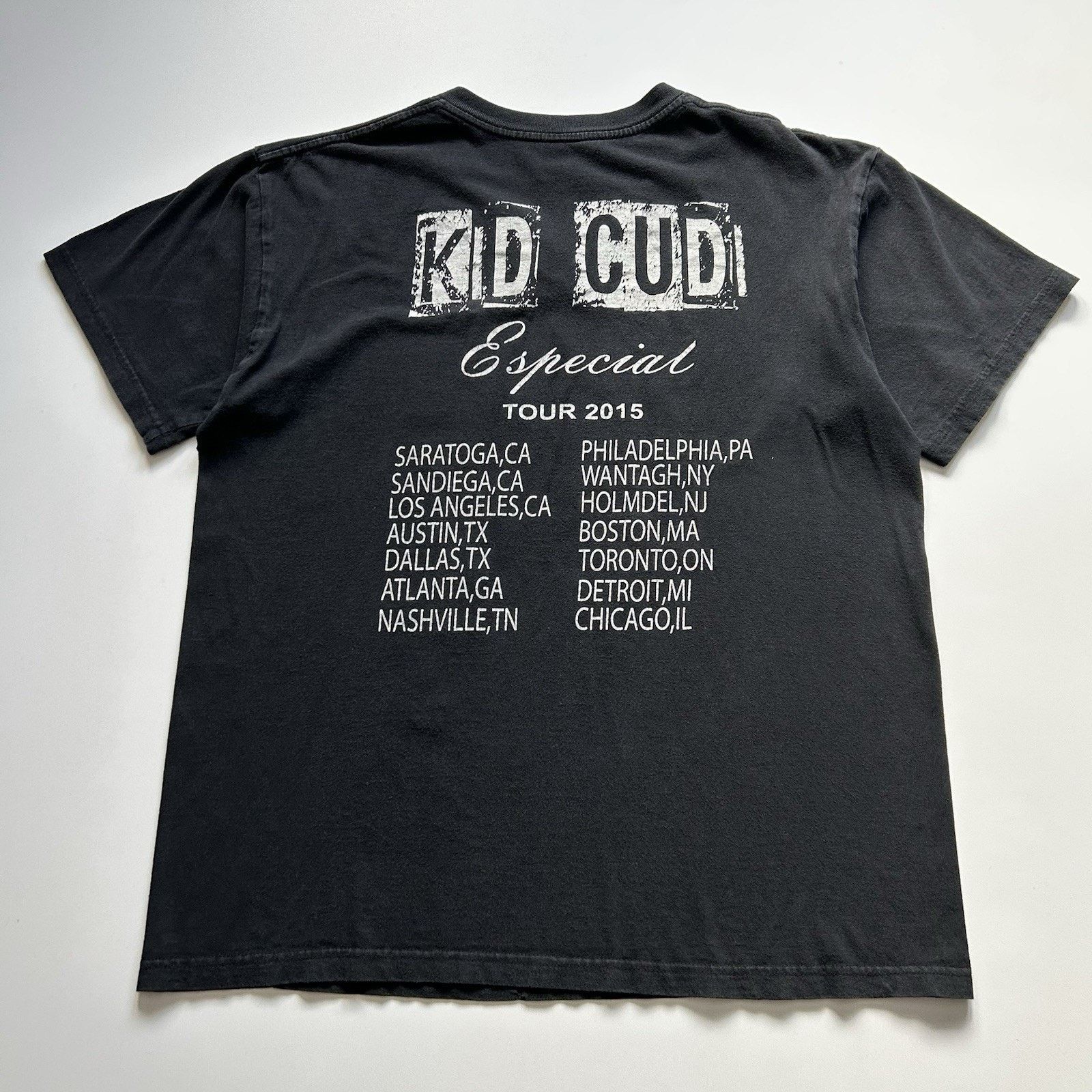 Kid Cudi Kid Cudi Shirt Large 2015 Especial Tour Faded Black Hip Hop Size US L / EU 52-54 / 3 - 3 Thumbnail