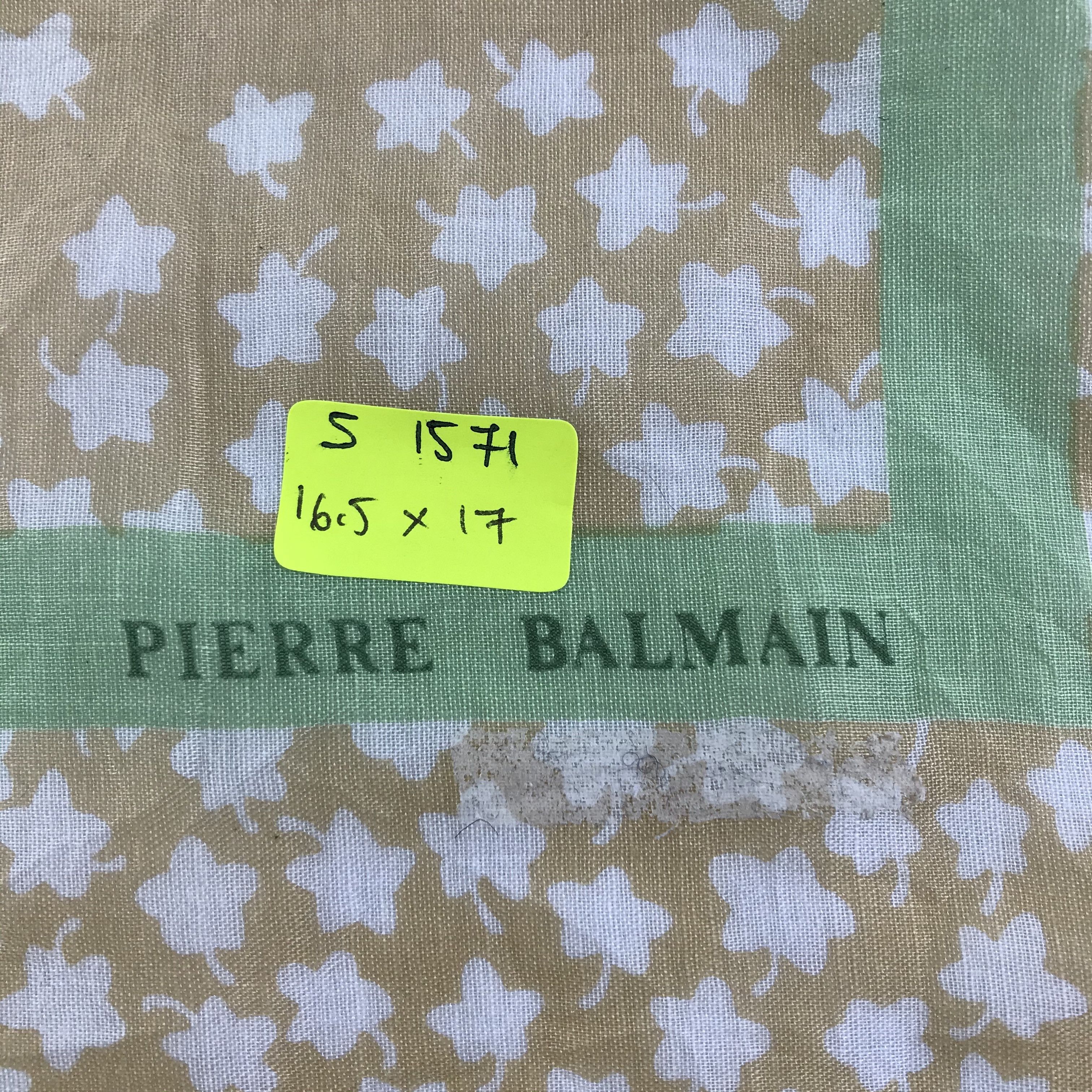 Pierre Balmain × Vintage Pierre Balmain Bandana / Handkerchief / Neckerchief - S1571 Size ONE SIZE - 5 Thumbnail