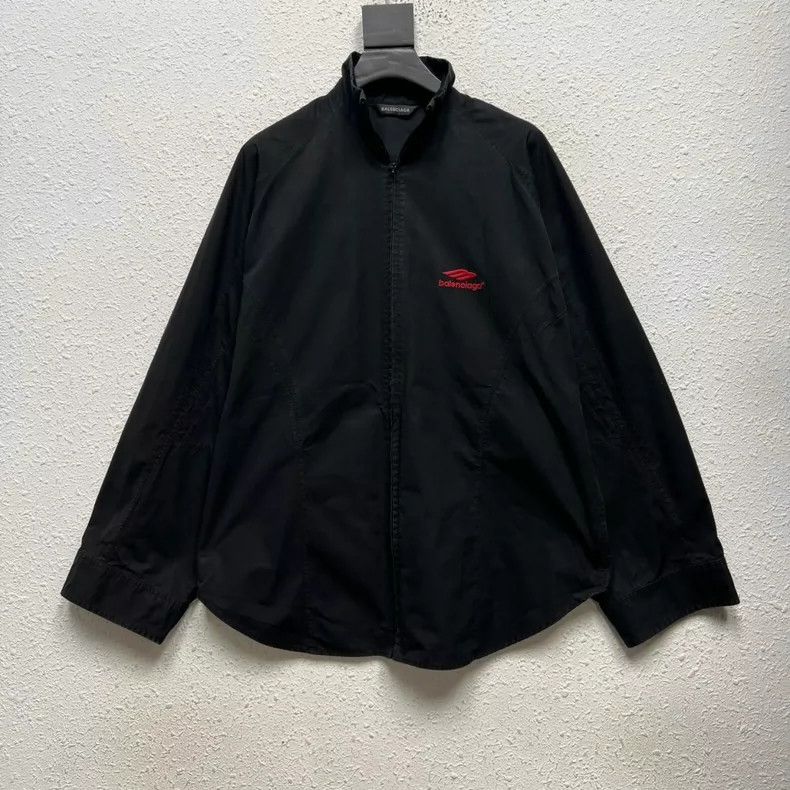 Balenciaga Balenciaga 3B Embroidered Red Label Black Shirt Jacket Size US L / EU 52-54 / 3 - 1 Thumbnail