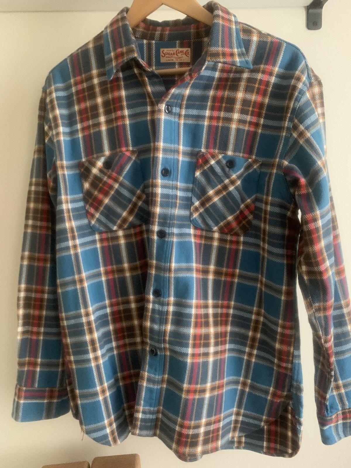Sugar Cane Sugar cane twill check work shirt Size US M / EU 48-50 / 2 - 1 Thumbnail
