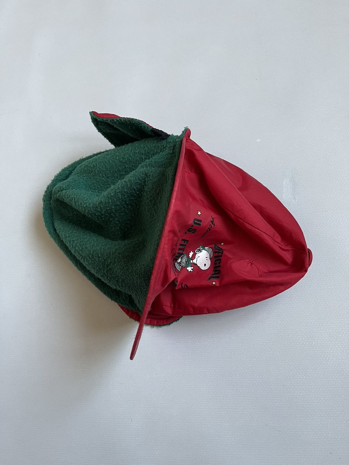 Peanuts Vintage Official US Fitness Team Peanuts Red Nylon Cap Size ONE SIZE - 15 Thumbnail