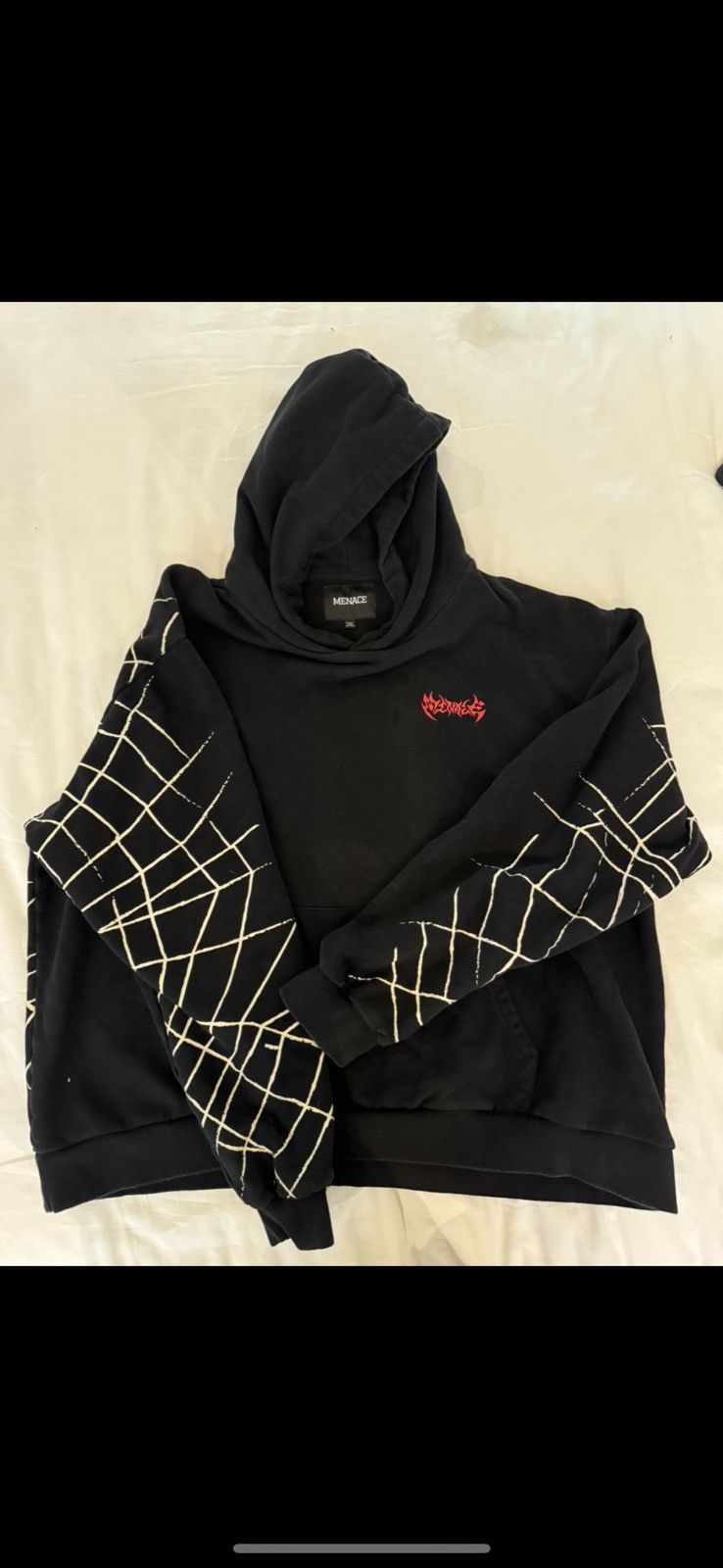 Menace Black menace spiderweb hoodie Size US XL / EU 56 / 4 - 1 Thumbnail