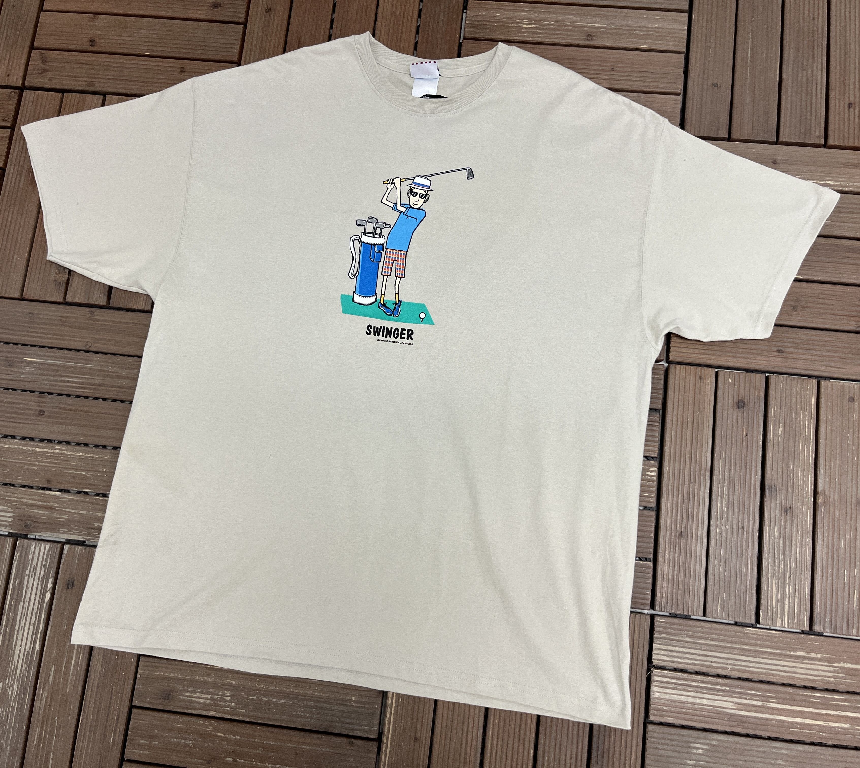 Sonoma × Vintage Genuine Sanoma Golf Swinger Vintage T-Shirt Tee Size US XXL / EU 58 / 5 - 3 Thumbnail