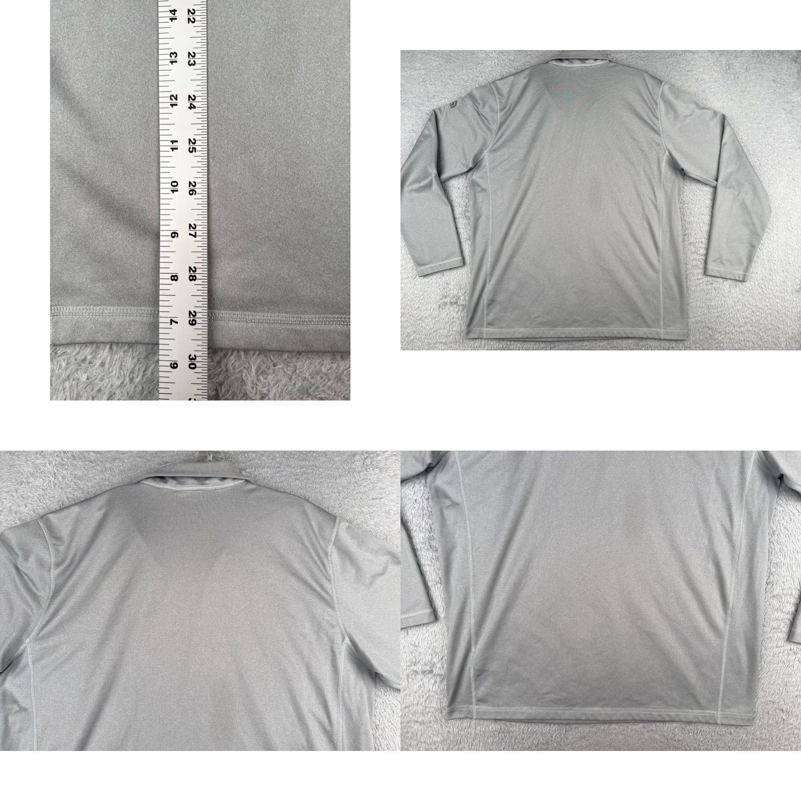 The North Face The North Face Men Sweatshirt Pullover 1/4 Zip Fleece Gray XL Mock Neck Cotton Blend Size US XL / EU 56 / 4 - 9 Thumbnail