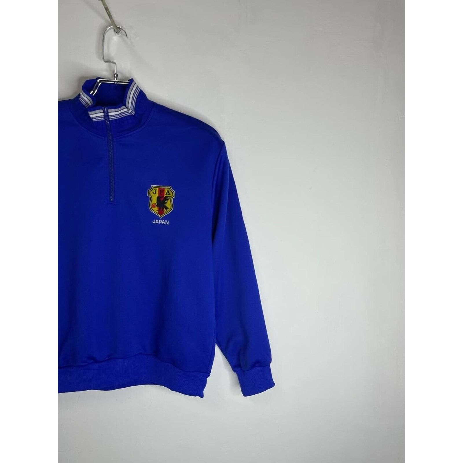 Asics × Vintage Asics Japan National Team Quarter Zip Sweatshirt Pullover Size US S / EU 44-46 / 1 - 3 Thumbnail