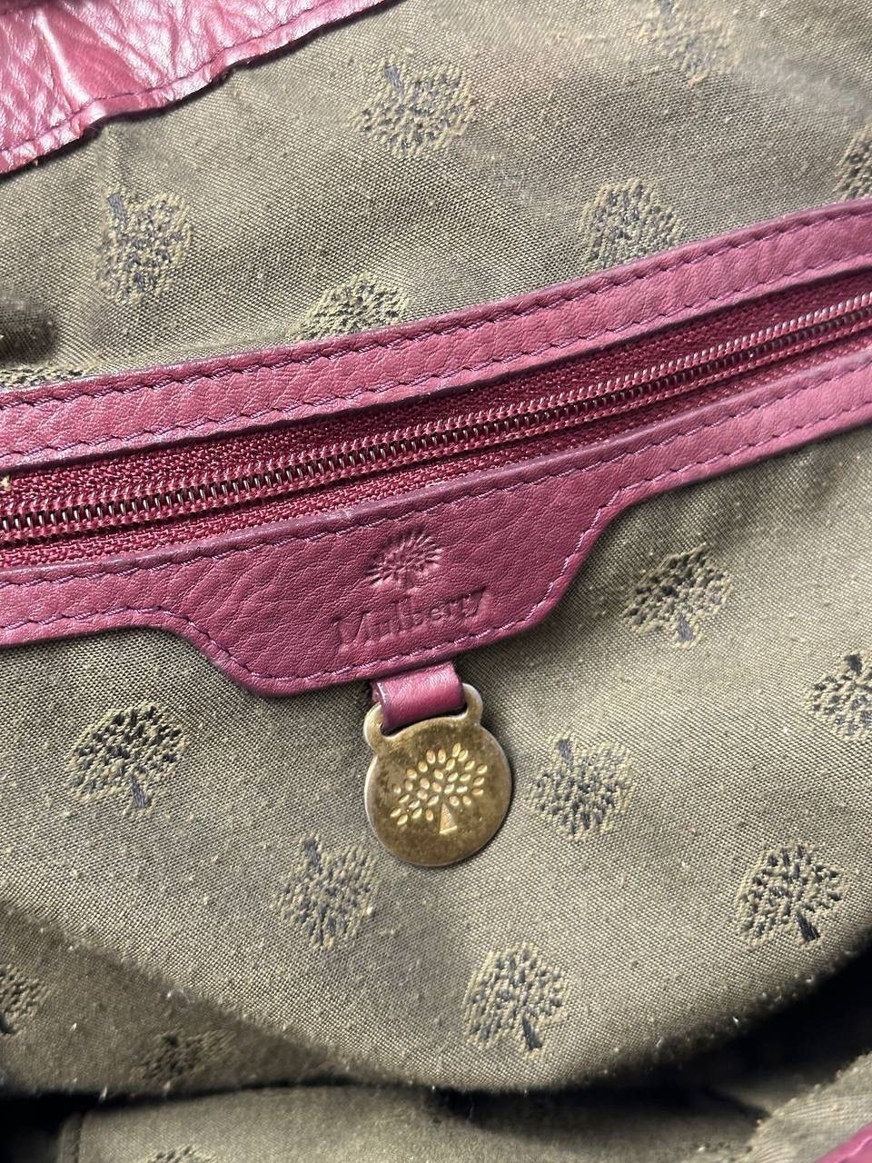 Mulberry Vintage Mulberry Leather Cherry Bag 00s Size ONE SIZE - 18 Thumbnail