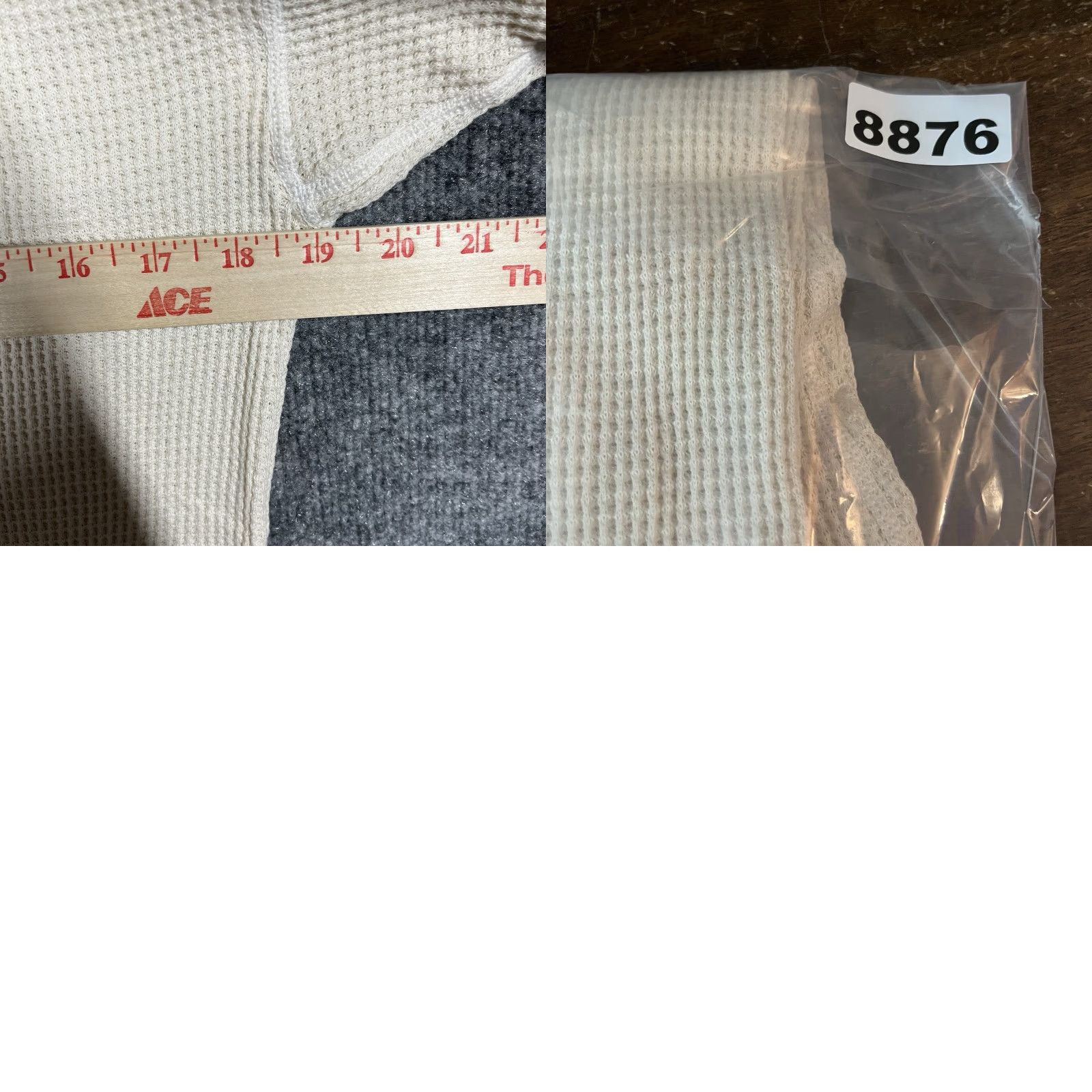 Vintage VINTAGE JE Morgan Thermal Shirt Mens 2XL Tall White USA 80s 90s Cotton Knit Crew Neck Long Sleeve Woolless No. Size US XXL / EU 58 / 5 - 9 Thumbnail