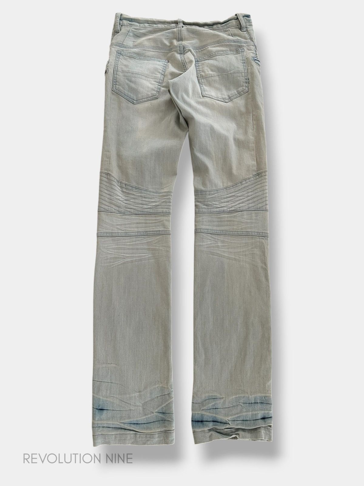 Schlussel Schlüssel ice wash biker denim Size US 29 - 2 Thumbnail