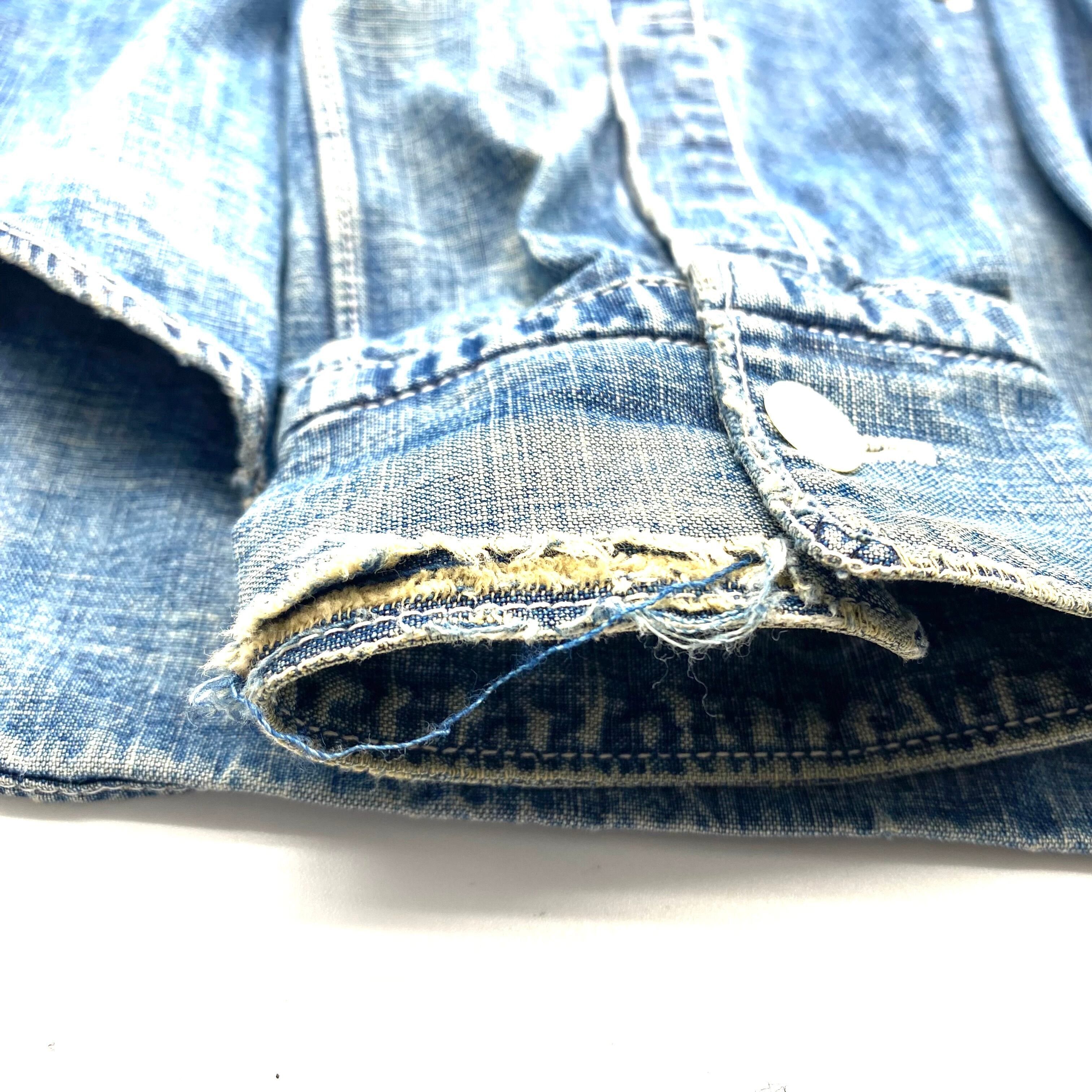 Comme des Garcons Vintage Comme des Garcons Long Sleeve Shirts Denim Size US XS / EU 42 / 0 - 5 Thumbnail