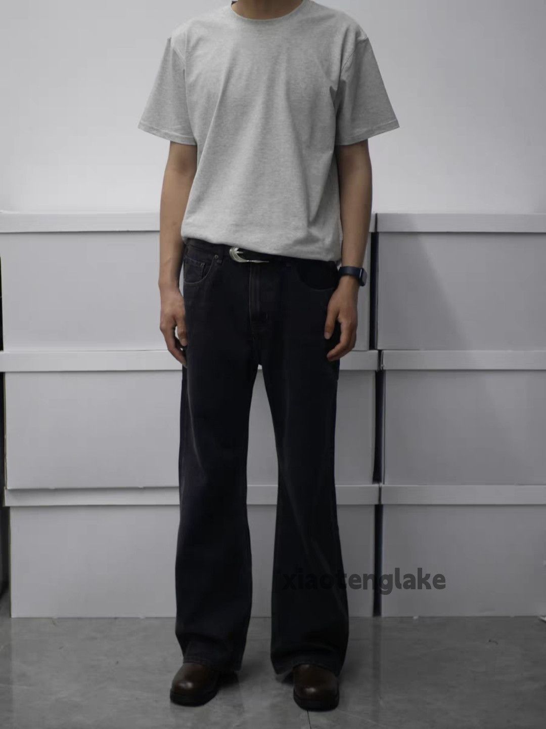 Jean × Vintage Washed faded cleanfit skate outdoor loose work jeans Size US 32 / EU 48 - 3 Thumbnail