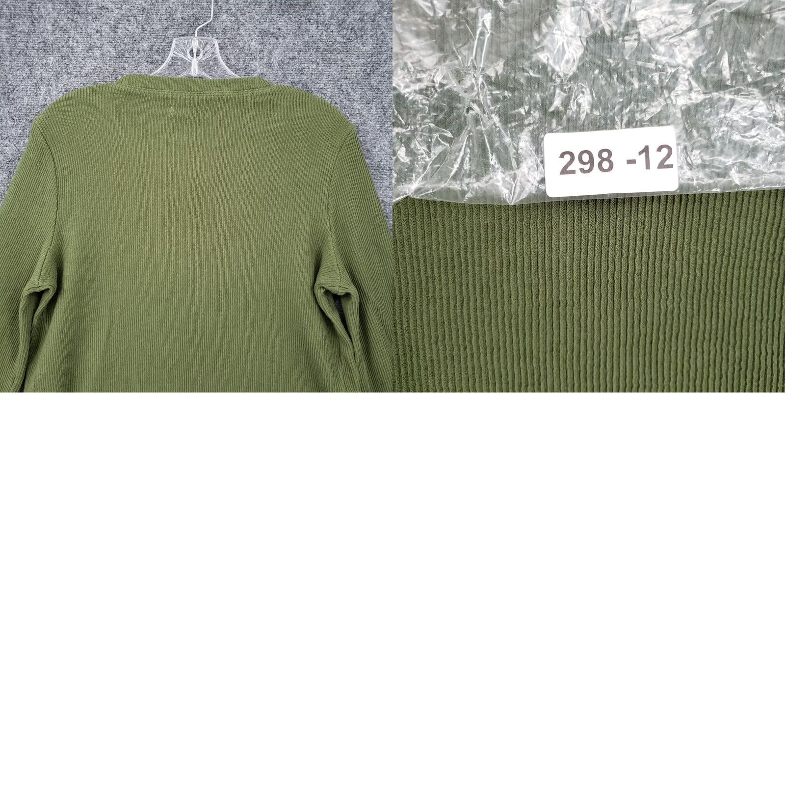 Madewell Madewell Sweater Womens M Green Asymmetric Hem Long Sleeve Ribbed Knit Size M / US 6-8 / IT 42-44 - 8 Thumbnail